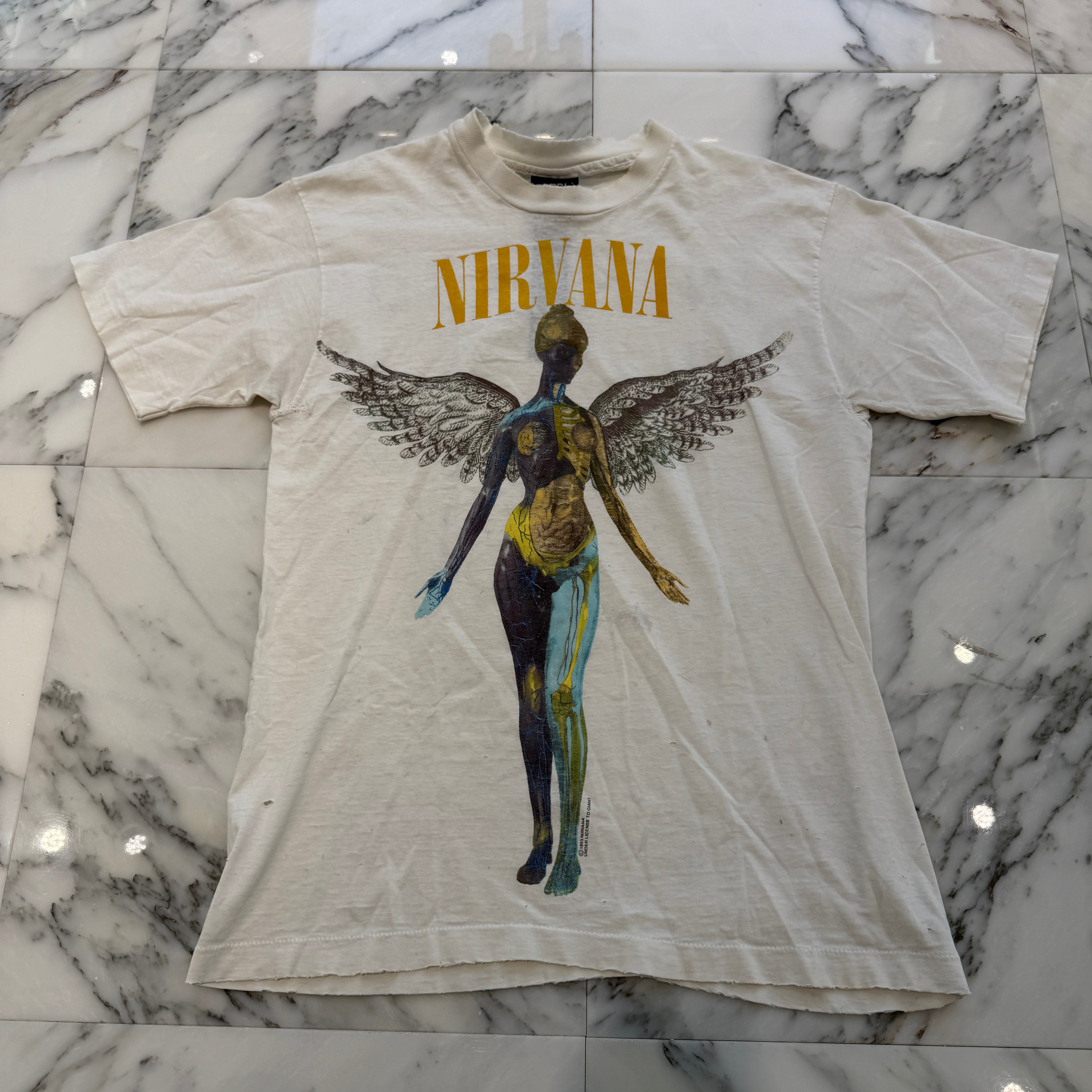 Vintage 90's NILVANA "IN UTERO" 1993 giant S/S Tee Size L ヴィンテージ 90's ニルバーナ "イン・ユーテロ" 1993 ジャイアント社製 Tシャツ サイズL