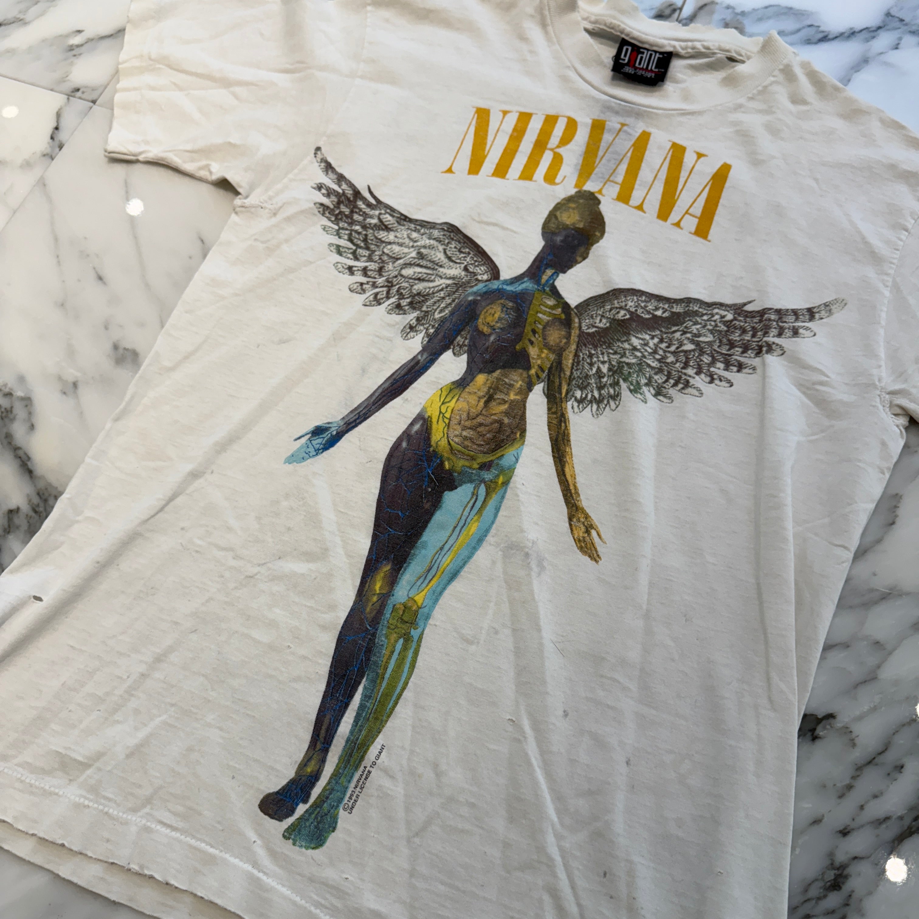 Vintage 90's NILVANA "IN UTERO" 1993 giant S/S Tee Size L ヴィンテージ 90's ニルバーナ "イン・ユーテロ" 1993 ジャイアント社製 Tシャツ サイズL