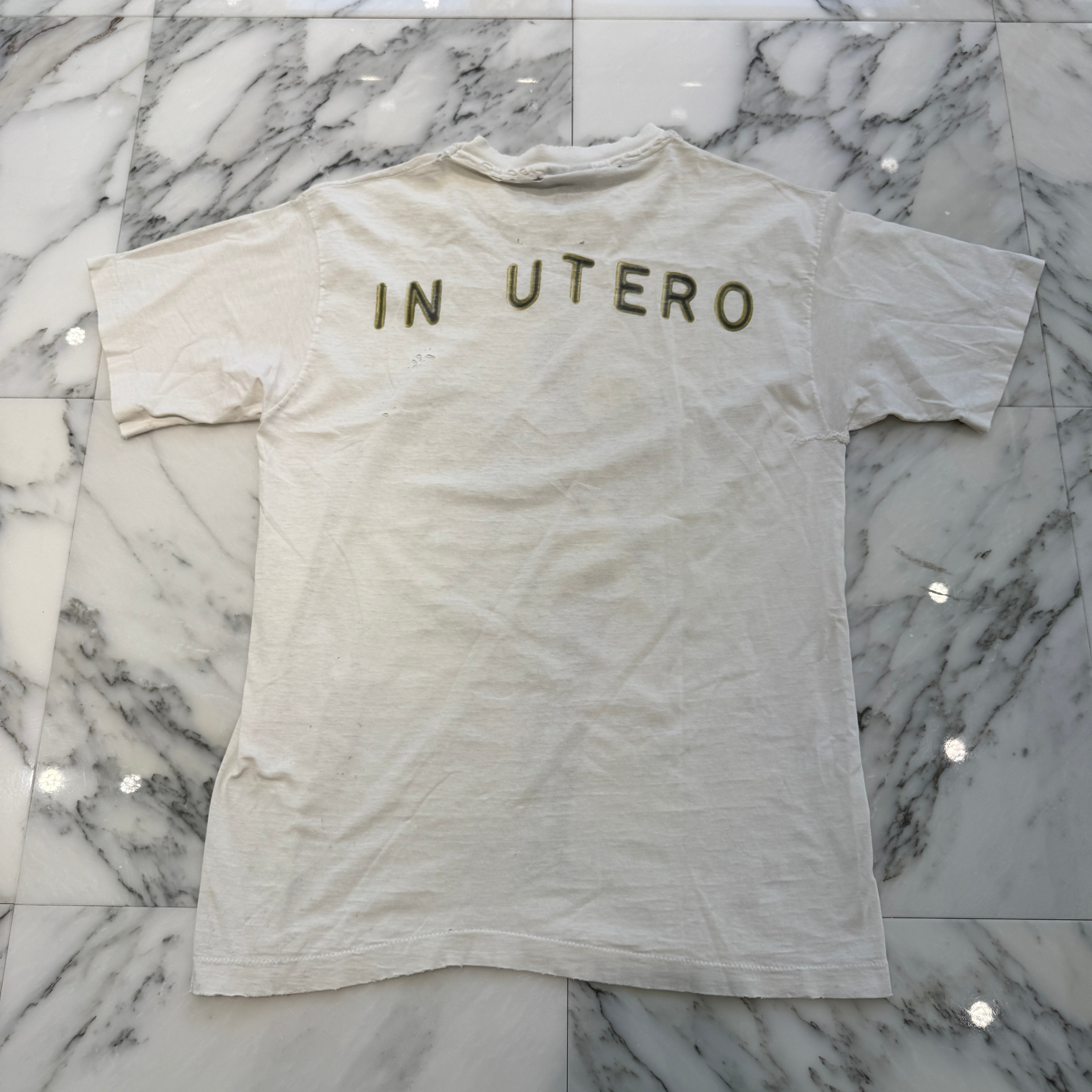 Vintage 90's NILVANA "IN UTERO" 1993 giant S/S Tee Size L ヴィンテージ 90's ニルバーナ "イン・ユーテロ" 1993 ジャイアント社製 Tシャツ サイズL