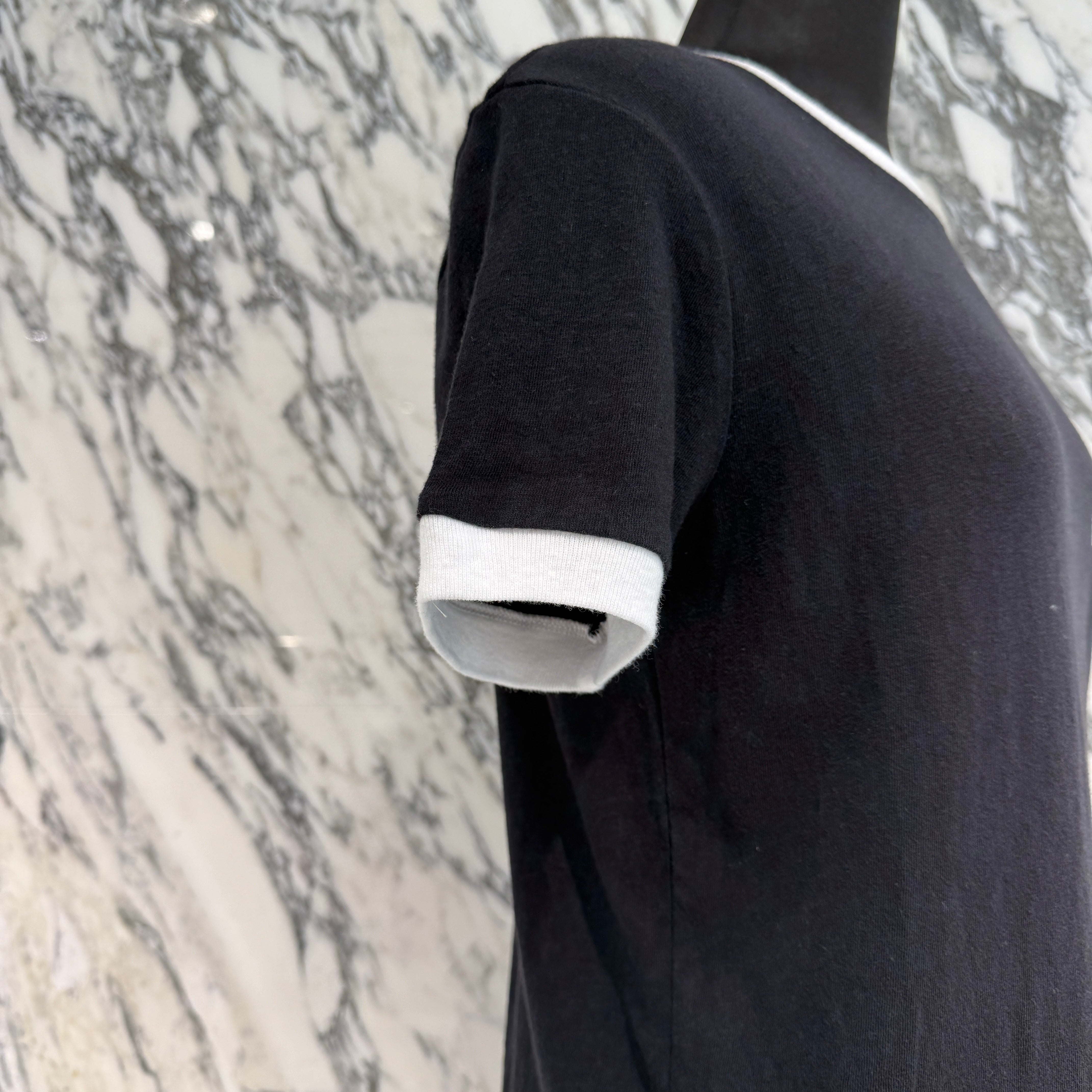 CHROME HEARTS Back Horseshoe Print Ringer Tee Size S クロムハーツ バックホースシュープリント リンガーTシャツ サイズS