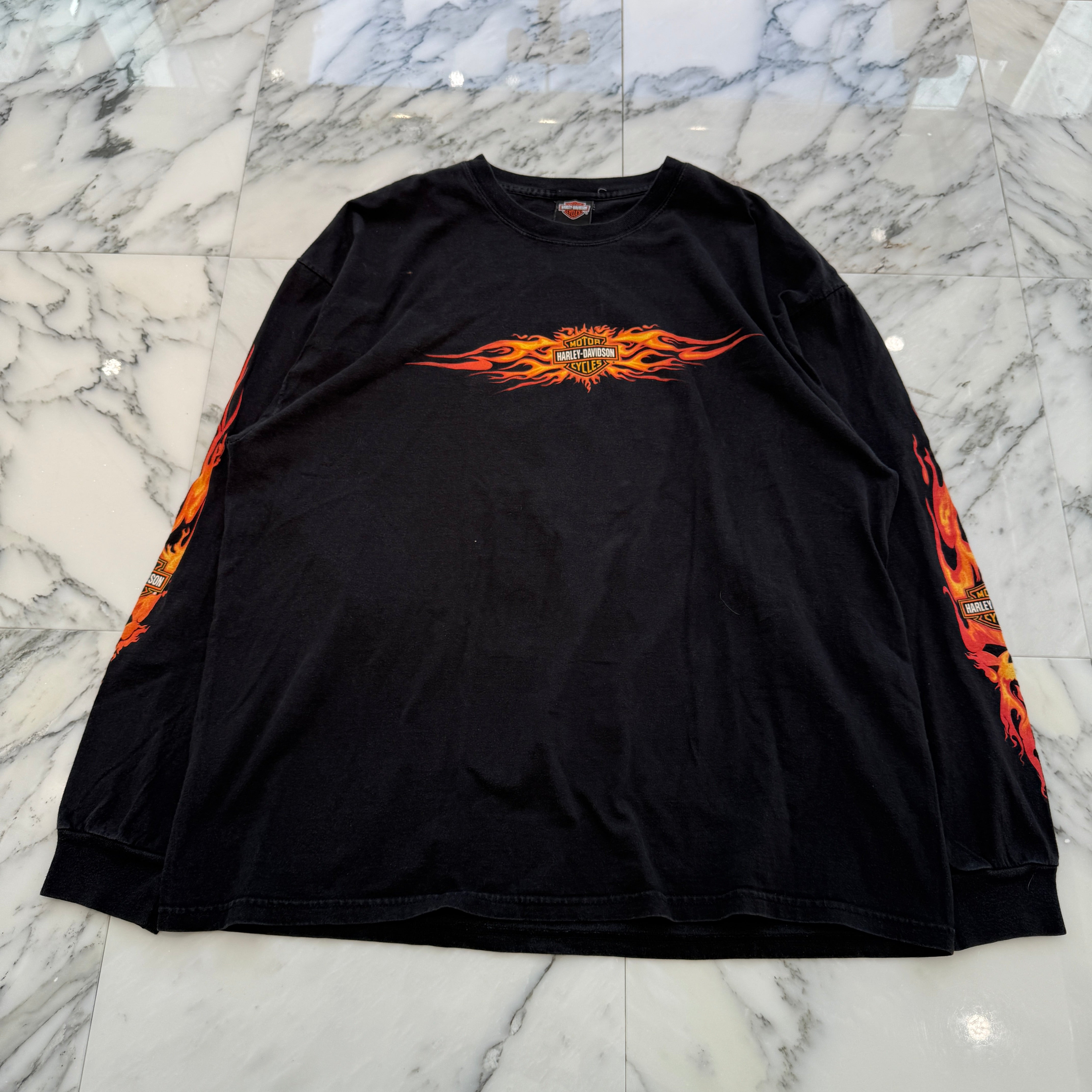 Vintage 00's Harley-Davidson "HOLLYWOOD CALIFORNIA.USA" L/S Tee Size 2XL ヴィンテージ 00's ハーレー・ダビットソン "ハリウッド カリフォルニアUSA" ロングスリーブ Tシャツ サイズ2XL