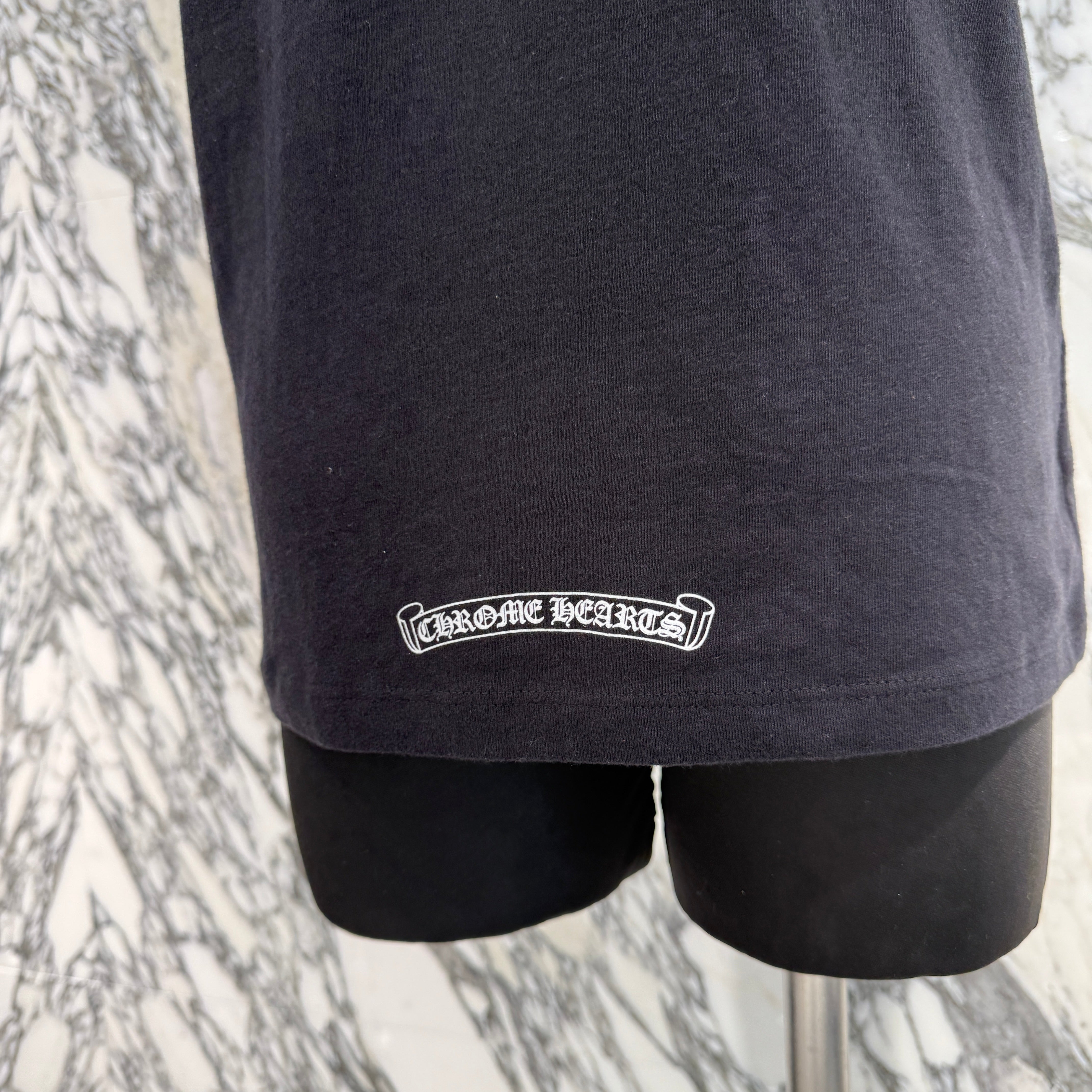 CHROME HEARTS Back Horseshoe Print Ringer Tee Size S クロムハーツ バックホースシュープリント リンガーTシャツ サイズS