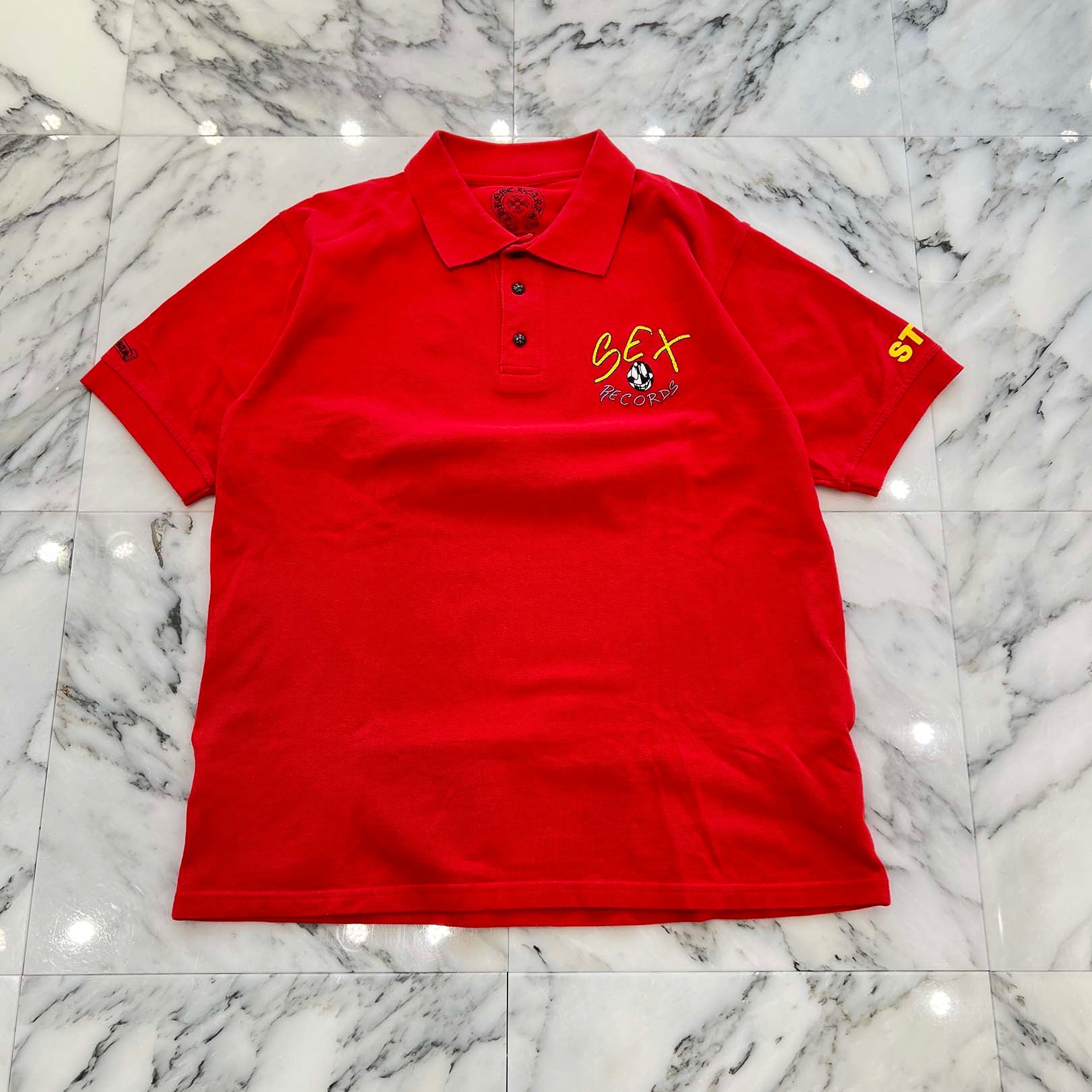CHROME HEARTS × MATTY BOY PPO Sex Record Staff Polo Shirt Size XL クロムハーツ × マッティボーイ PPO セックスレコード スタッフポロシャツ サイズXL