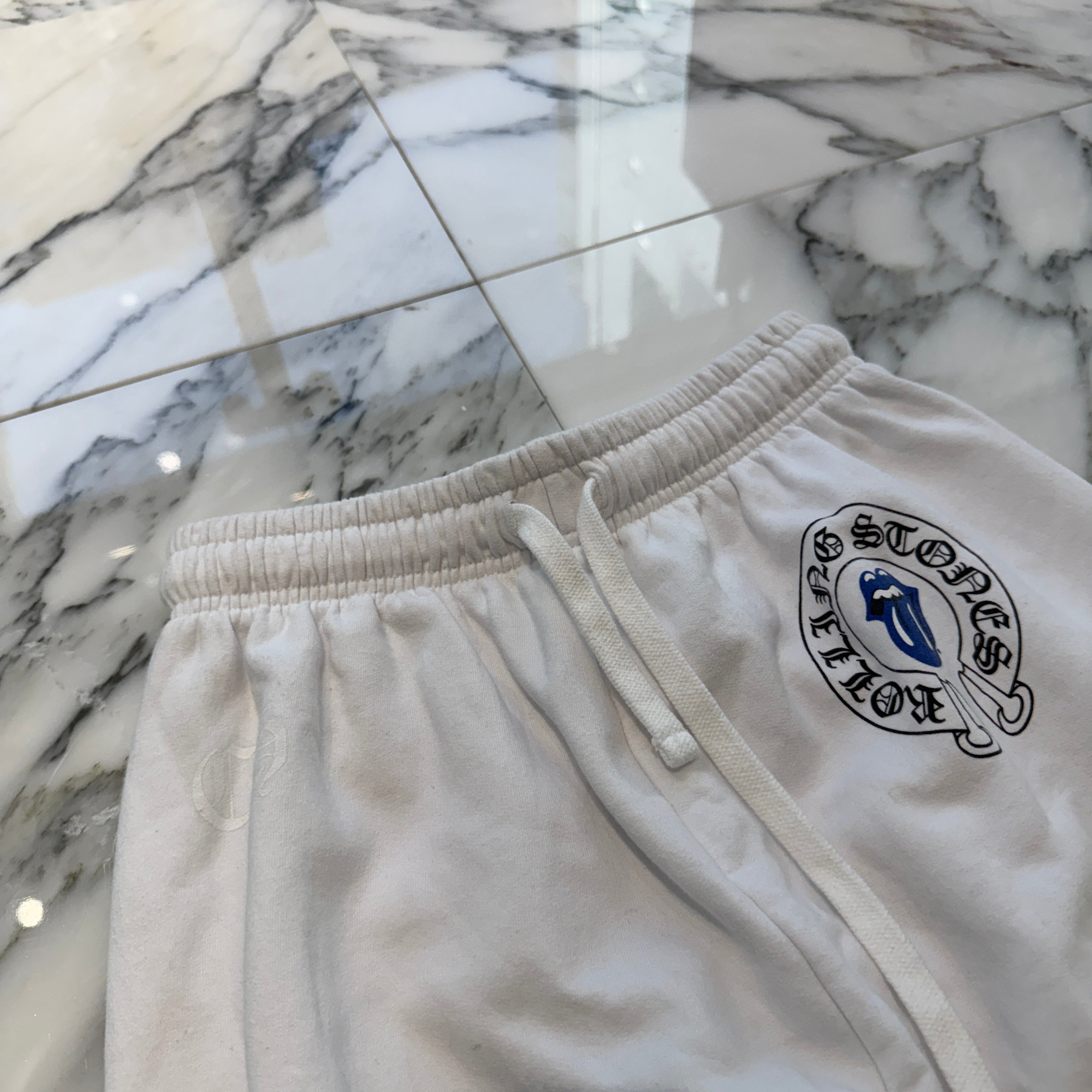 CHROME HEARTS × The Rolling Stones Lip & Tongue Sweat Pants Size S クロムハーツ × ザ ローリングストーンズ リップアンドタン スウェットパンツ サイズS