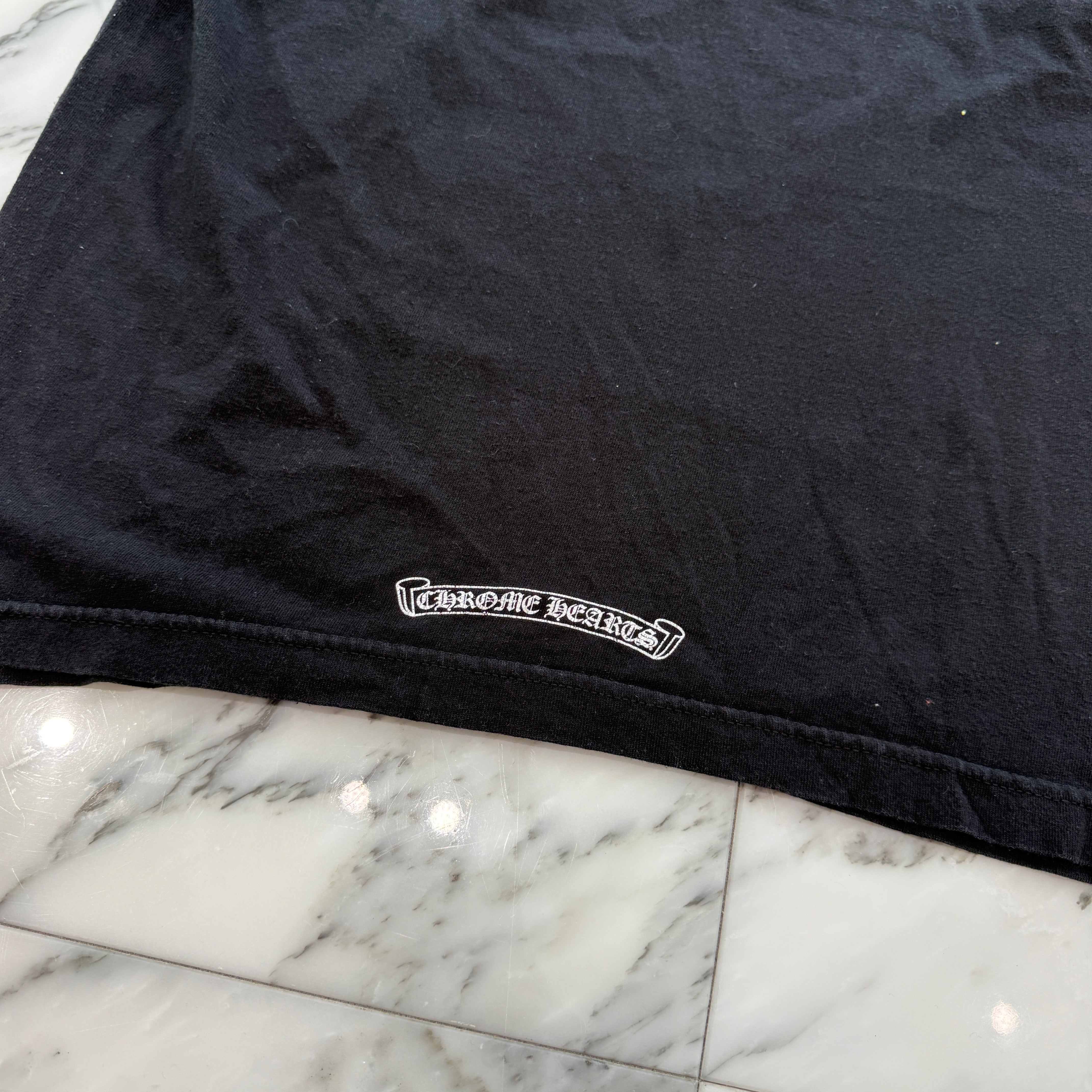 CHROME HEARTS × OFF-WHITE LONDON Limited Scroll Logo Tee Size M クロムハ―ツ×オフホワイト ロンドン限定 スクロールロゴ Tシャツ サイズM