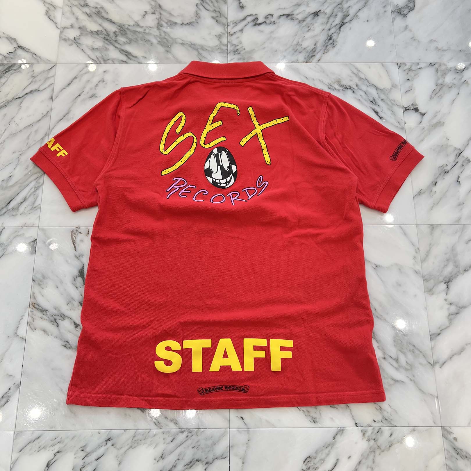 CHROME HEARTS × MATTY BOY PPO Sex Record Staff Polo Shirt Size XL クロムハーツ × マッティボーイ PPO セックスレコード スタッフポロシャツ サイズXL