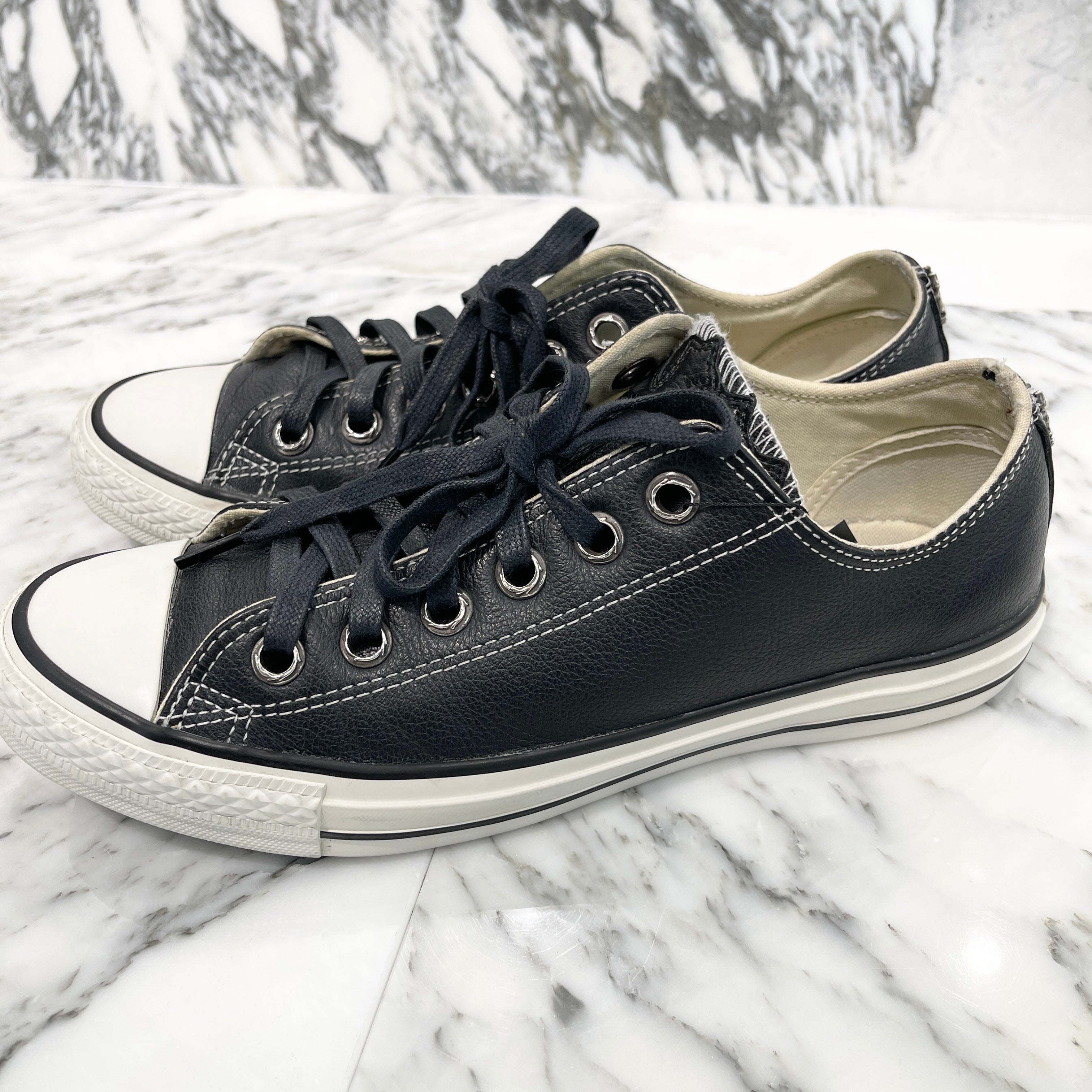 CHROME HEARTS × CONVERSE Silver Dagger Canvas Low Top Sneakers Size 7 1/2 クロムハーツ × コンバース シルバーダガー キャンバス ローカットスニーカー サイズ7 1/2