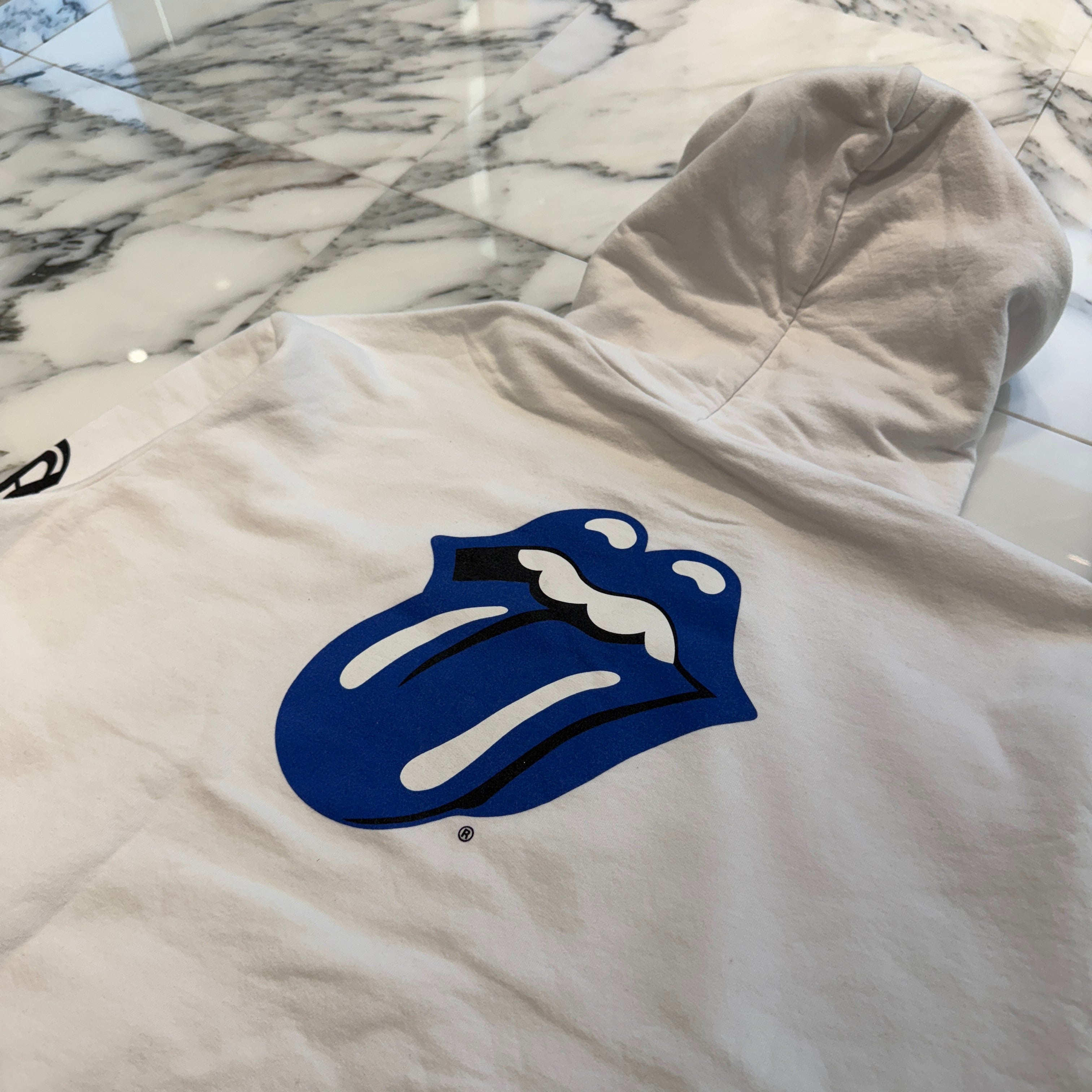 CHROME HEARTS × The Rolling Stones Lip & Tongue Print Pullover Hoodie Size L クロムハーツ × ローリングストーンズ リップ&タン プリント プルオーバーフーディ サイズL