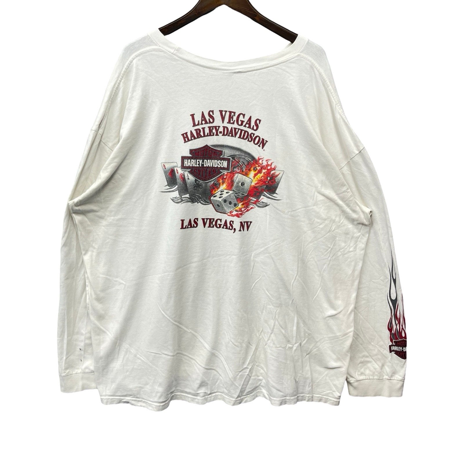 Vintage 00's Harley-Davidson "GENUINE" Tramp & Dice 2008 L/S Tee