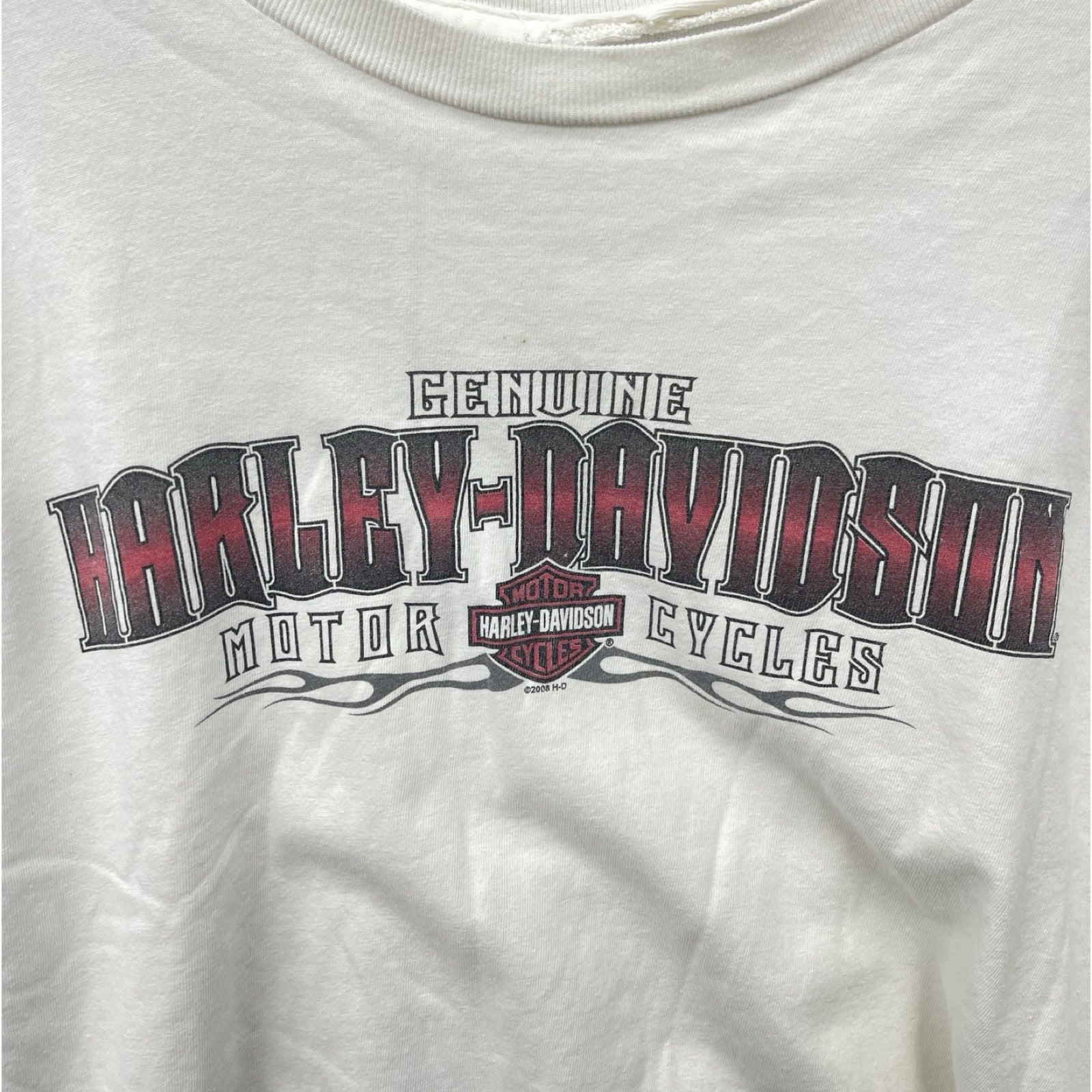 Vintage 00's Harley-Davidson "GENUINE" Tramp & Dice 2008 L/S Tee