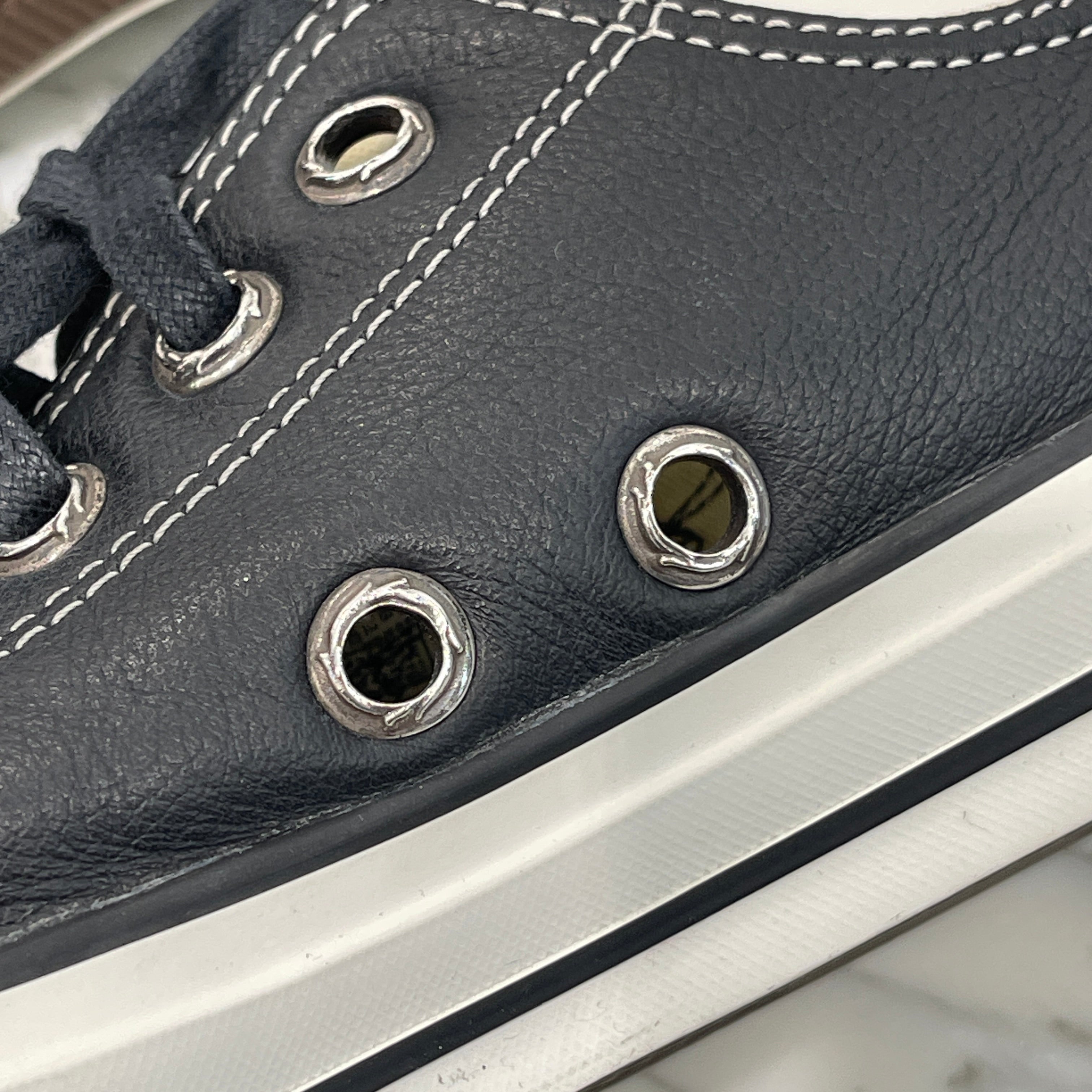 CHROME HEARTS × CONVERSE Silver Dagger Canvas Low Top Sneakers Size 7 1/2 クロムハーツ × コンバース シルバーダガー キャンバス ローカットスニーカー サイズ7 1/2