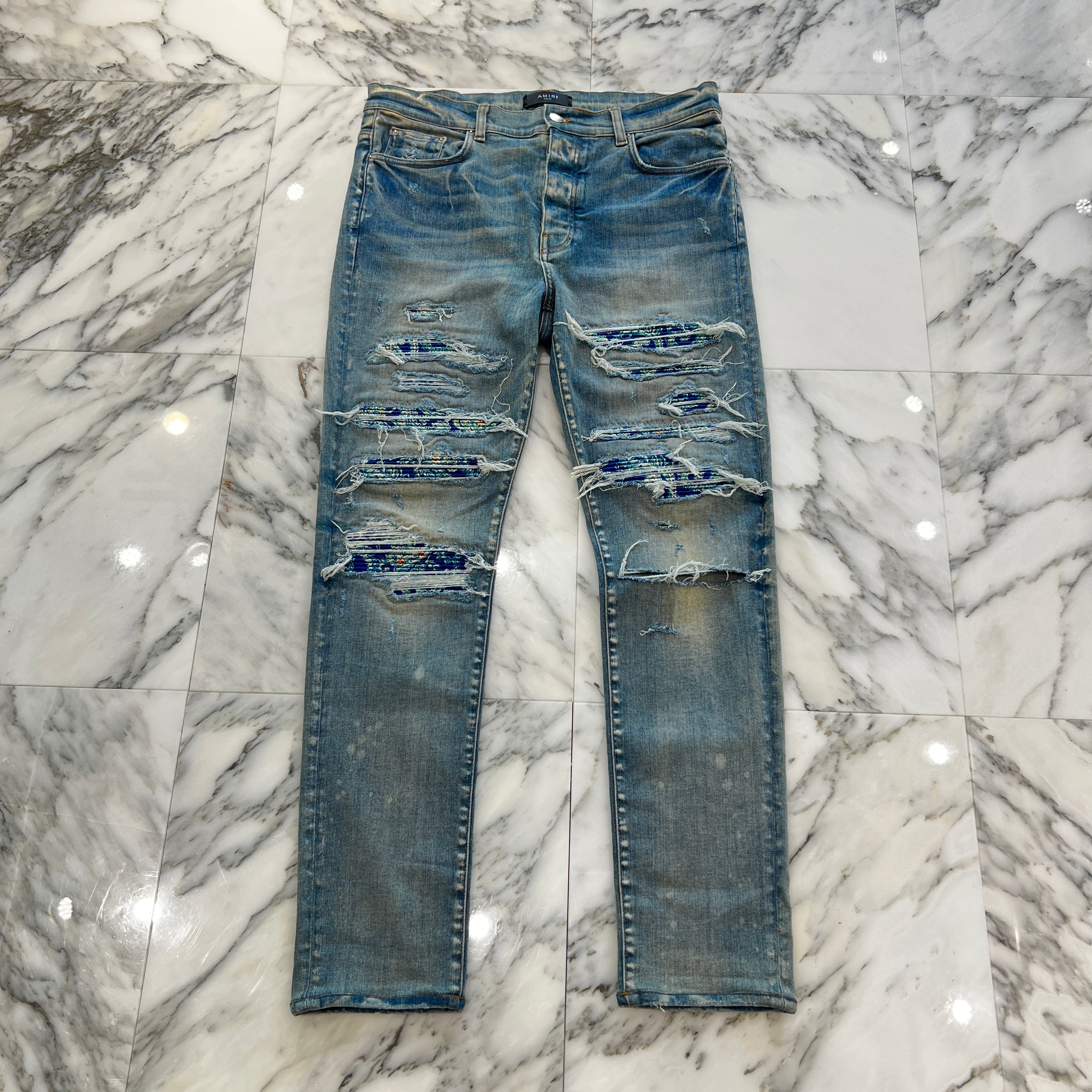 AMIRI 2022SS MX1 Tie Dye Bandana Thrasher Jeans Size 36 アミリ MX1 タイダイバンダナスラッシャージーンズ サイズ36