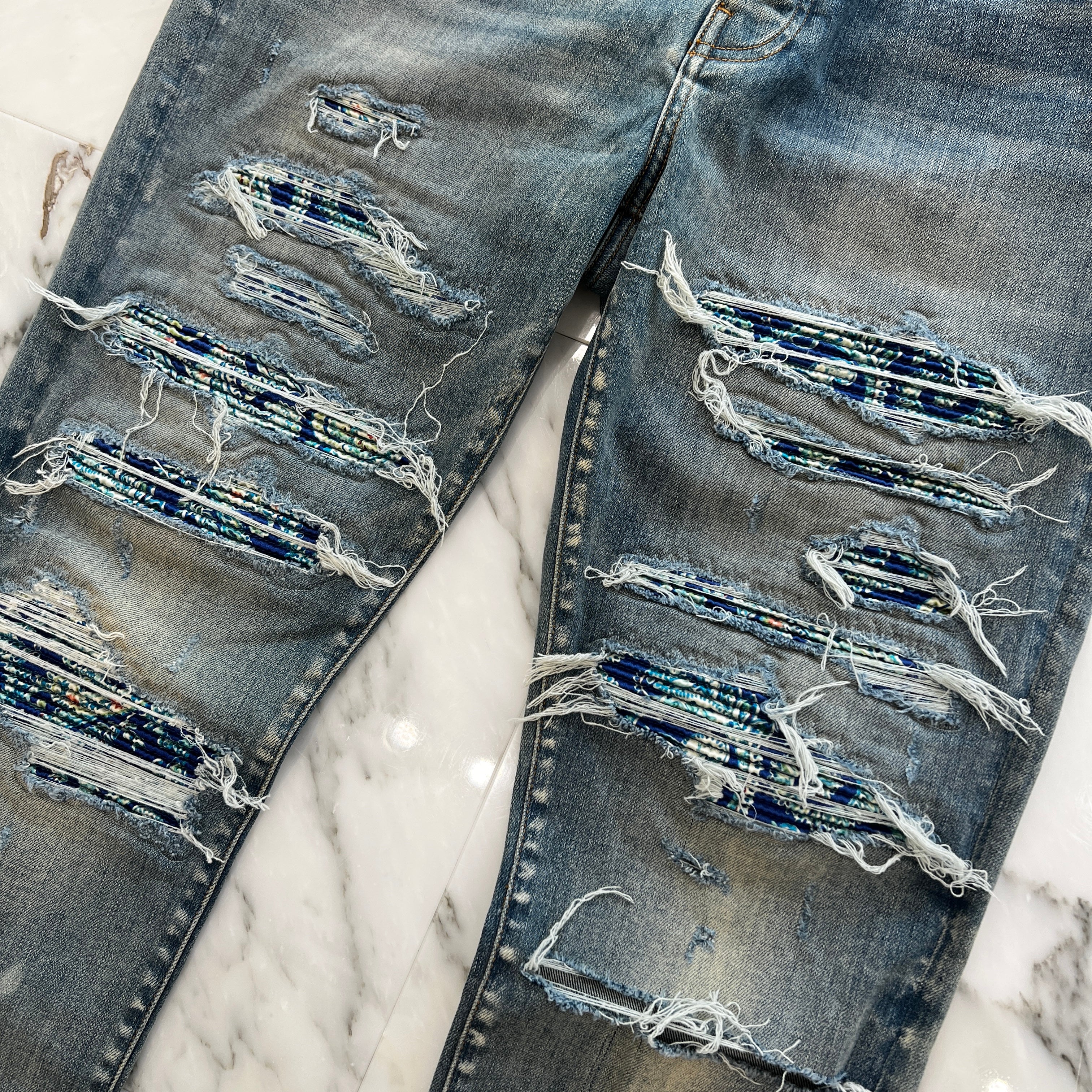 AMIRI 2022SS MX1 Tie Dye Bandana Thrasher Jeans Size 36 アミリ MX1 タイダイバンダナスラッシャージーンズ サイズ36