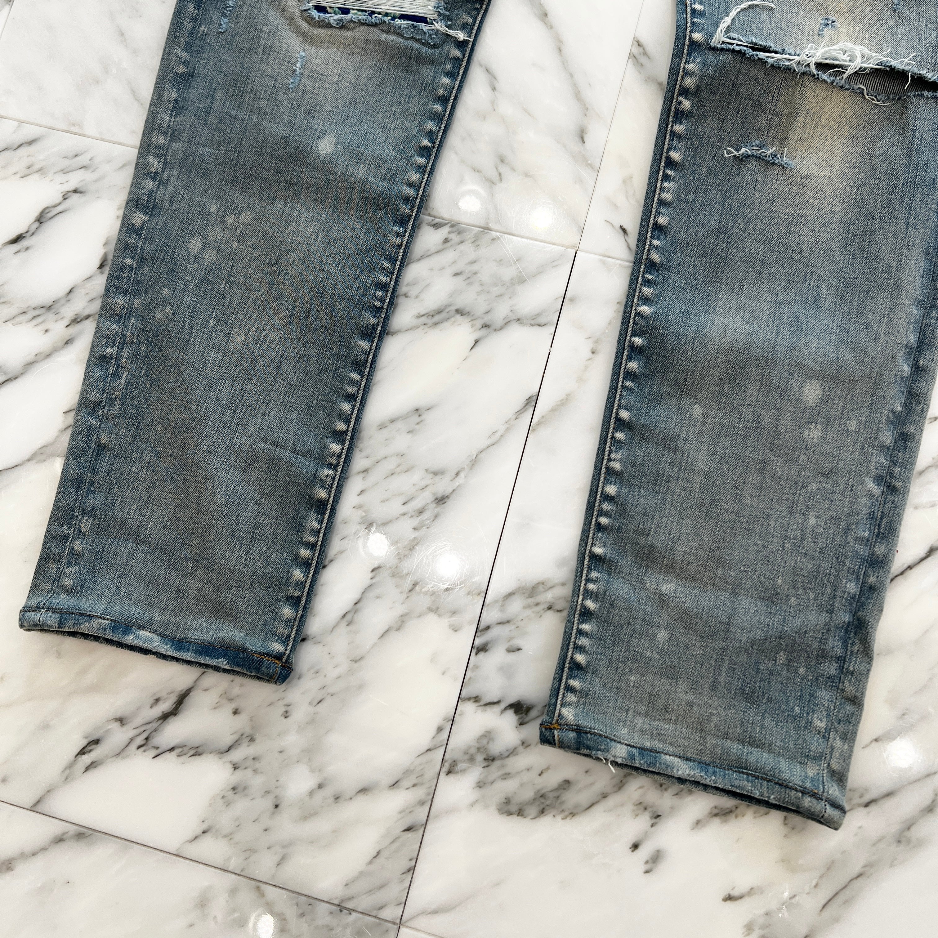 AMIRI 2022SS MX1 Tie Dye Bandana Thrasher Jeans Size 36 アミリ MX1 タイダイバンダナスラッシャージーンズ サイズ36