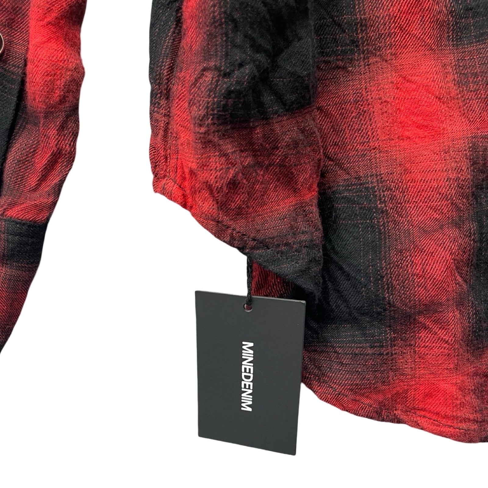 MINEDENIM 2024SS Distortion Ombre Check L.Western SH 2403-5003 Size 2