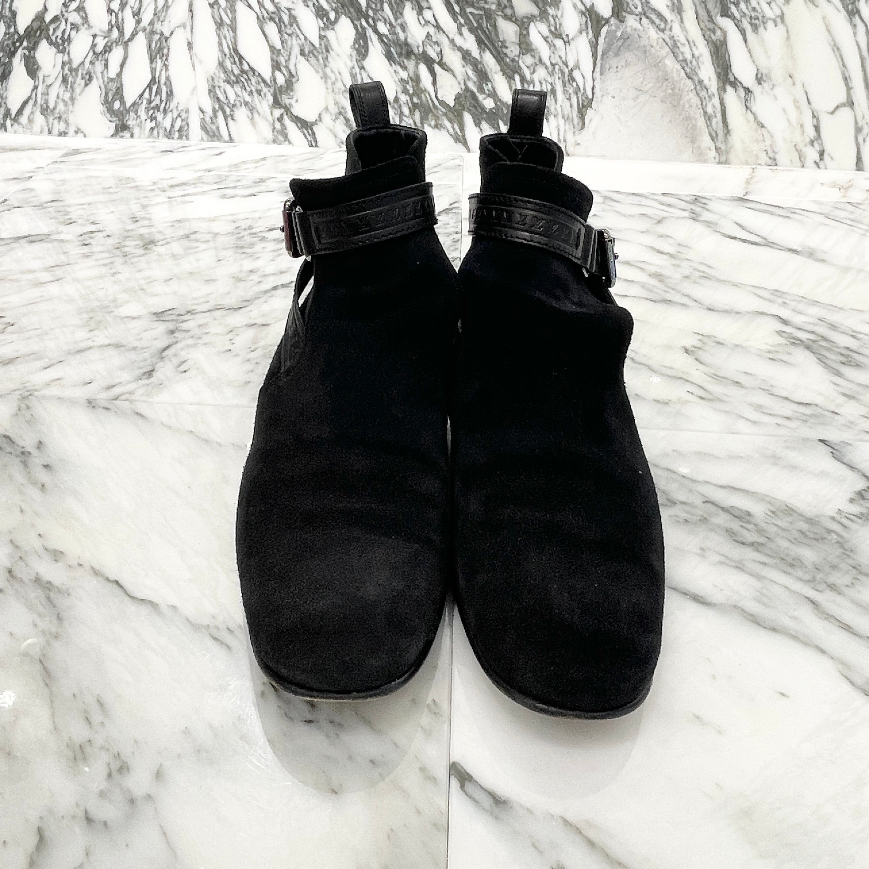 LOUIS VUITTON 2012AW Suede Leather Warren Ankle Boots Size 6 ルイヴィトン スエードレザー ワレンアンクルブーツ サイズ6