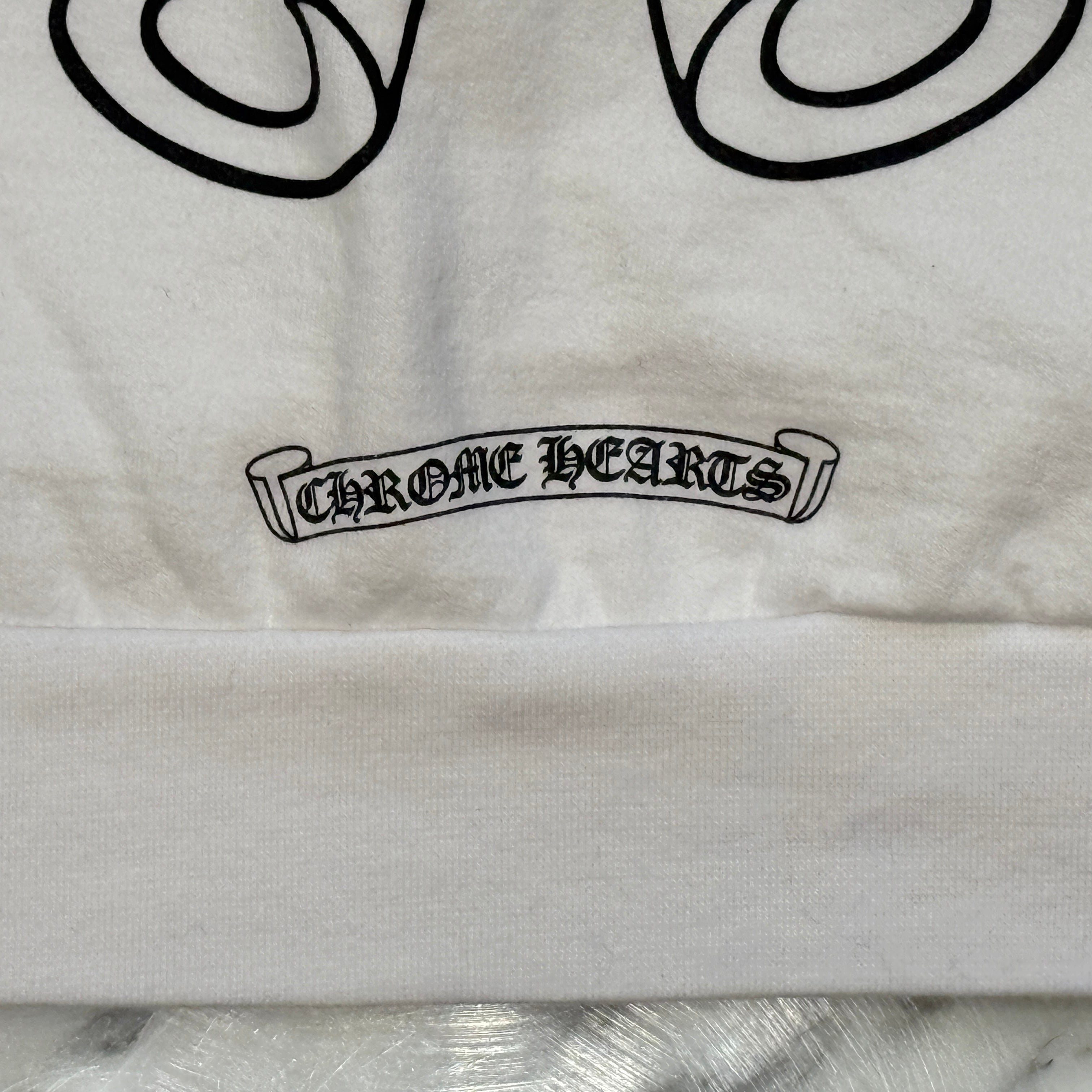 CHROME HEARTS Floral Cross Horseshoe Crewneck Sweat Shirts Size L クロムハーツ フローラルクロス ホースシュー クルーネック スウェットシャツ サイズL