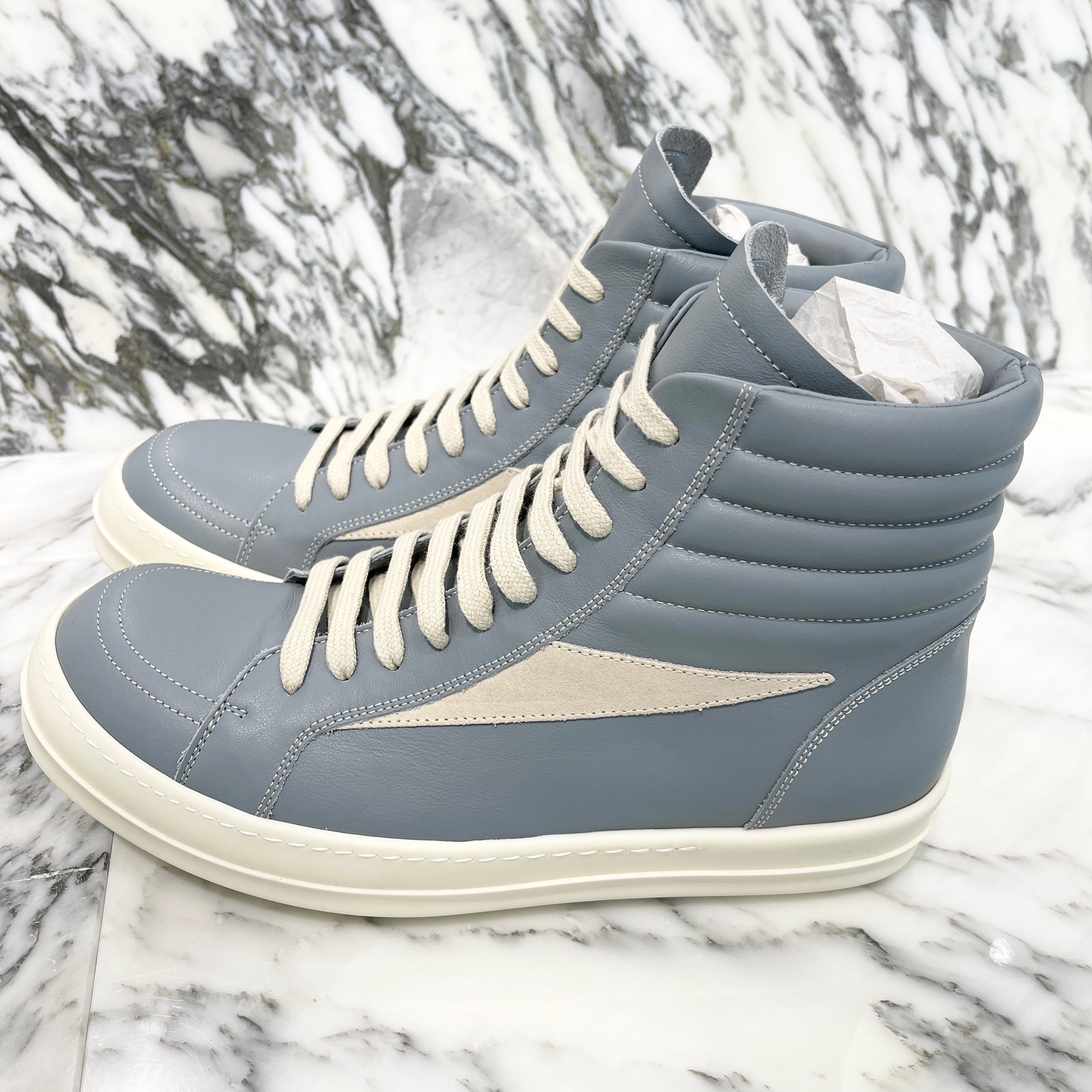 Rick Owens 2025SS Hollywood High Vintage Sneakers RU02D6896 Size 42 リックオウエンス ハリウッド ハイ ヴィンテージ スニーカー サイズ42