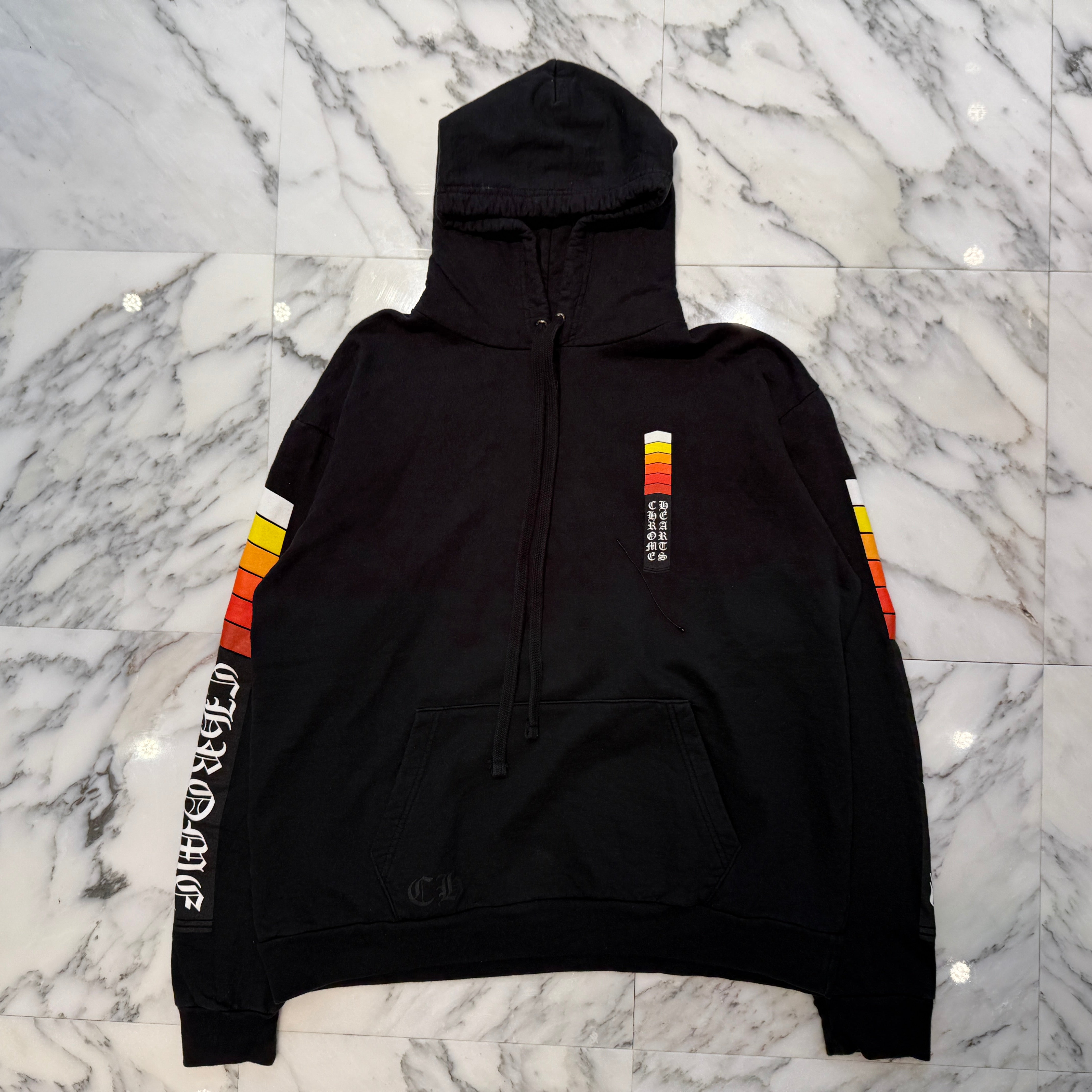 CHROME HEARTS Neon Bar Logo Pullover Hoodie Size L クロムハーツ ネオンバーロゴ プルオーバーフーディー サイズL