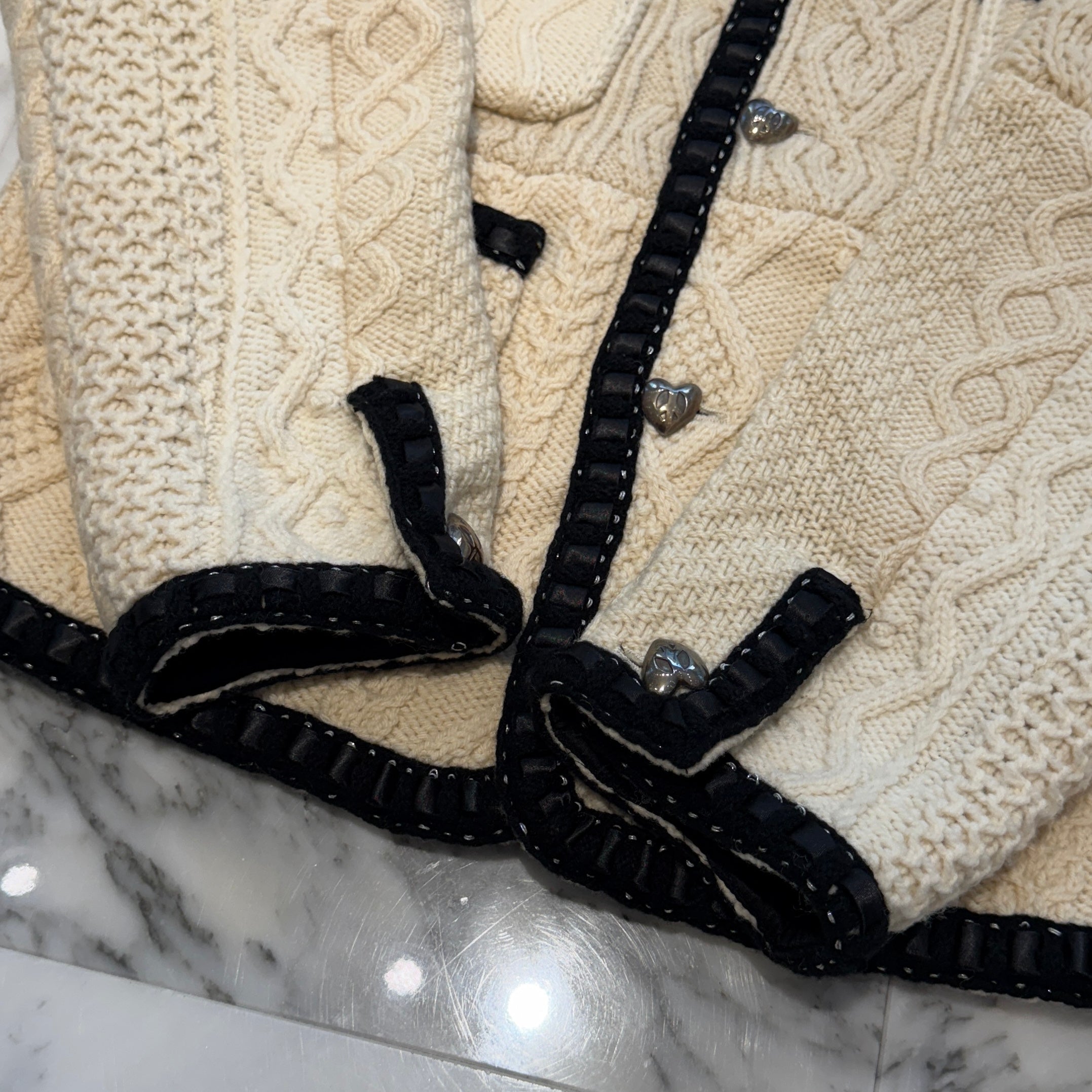 READY MADE 2024AW FISHERMAN KNIT JACKET RE-WO-WH-00-00-262 Size 4 レディーメイド フィッシャーマンニット ジャケット サイズ4