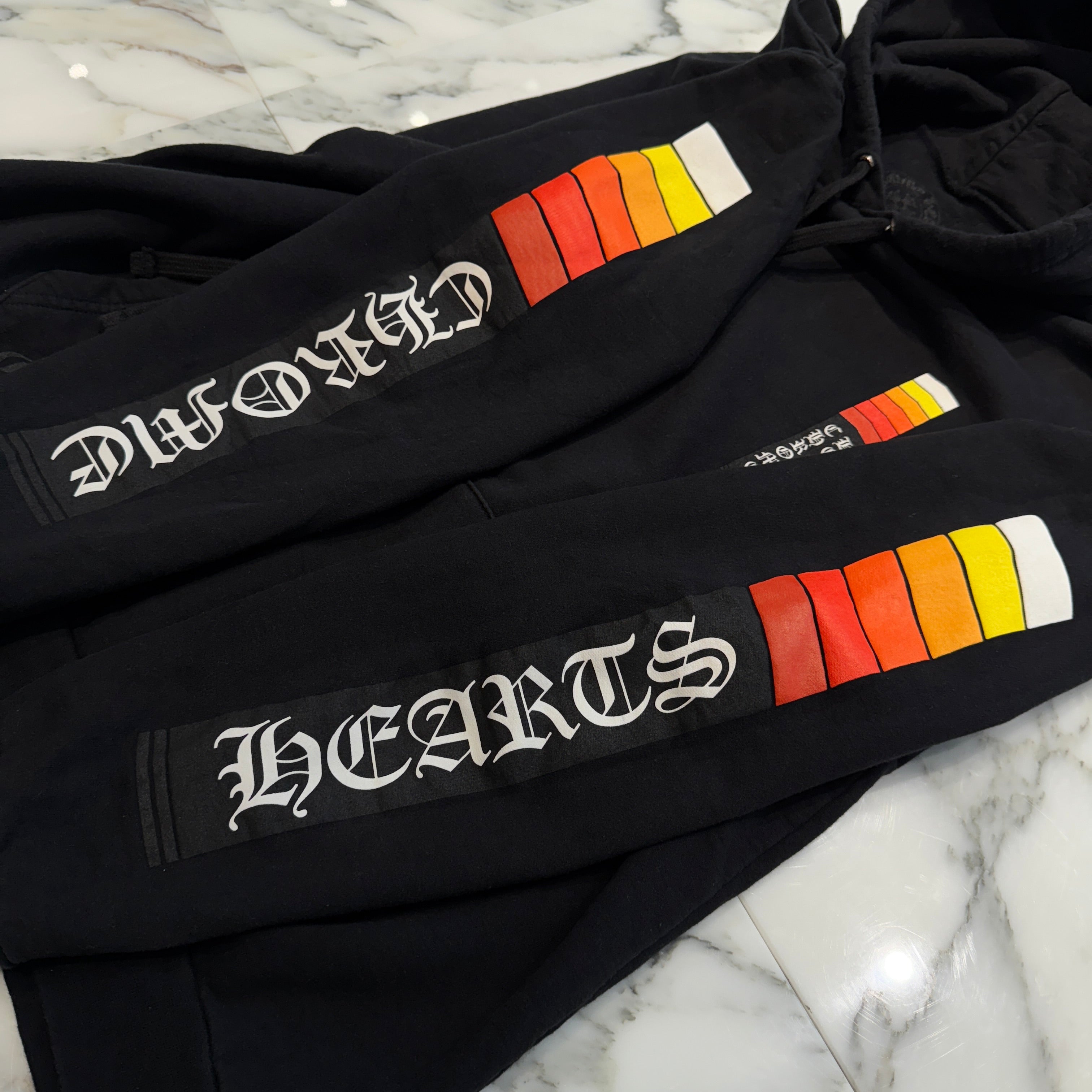 CHROME HEARTS Neon Bar Logo Pullover Hoodie Size L クロムハーツ ネオンバーロゴ プルオーバーフーディー サイズL