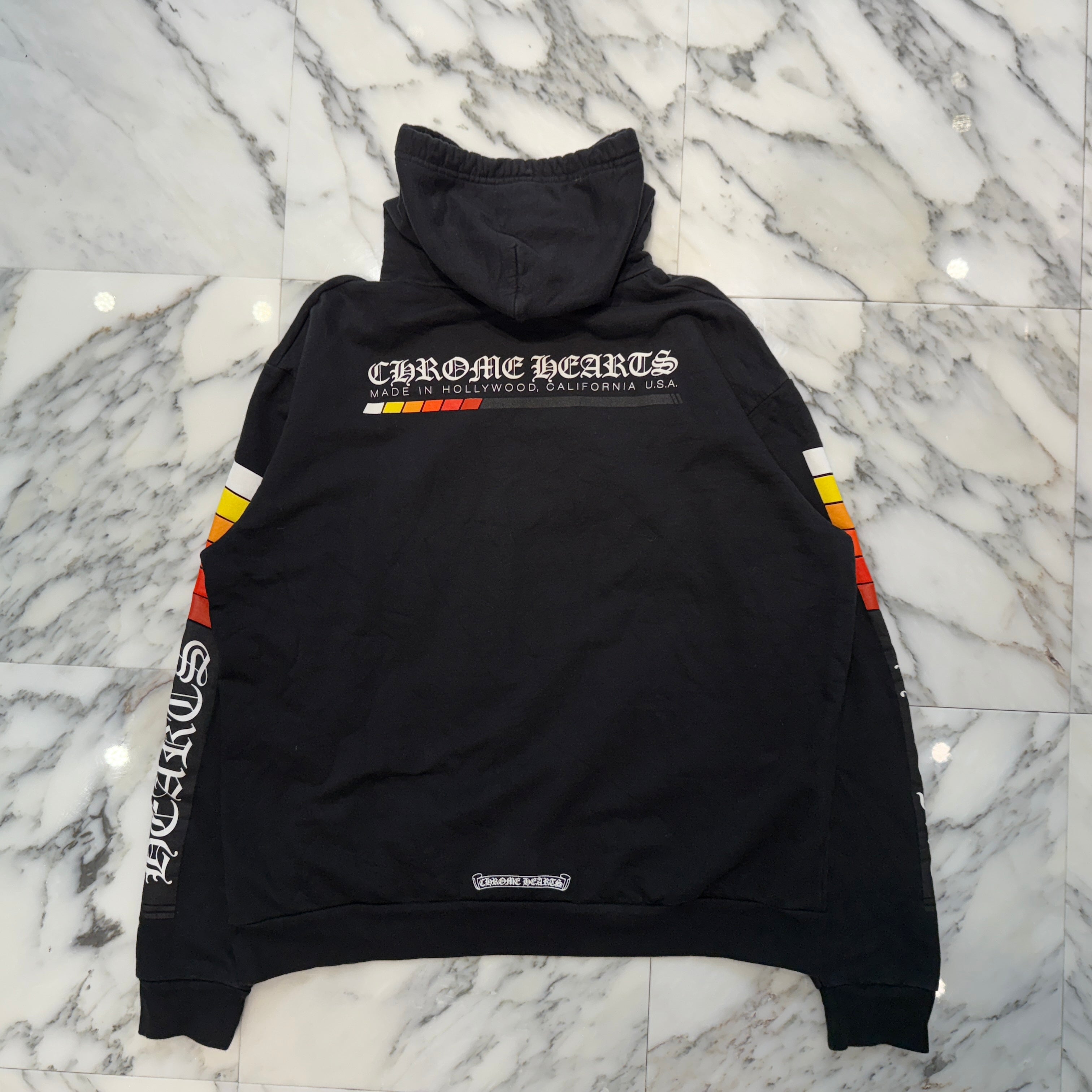 CHROME HEARTS Neon Bar Logo Pullover Hoodie Size L クロムハーツ ネオンバーロゴ プルオーバーフーディー サイズL