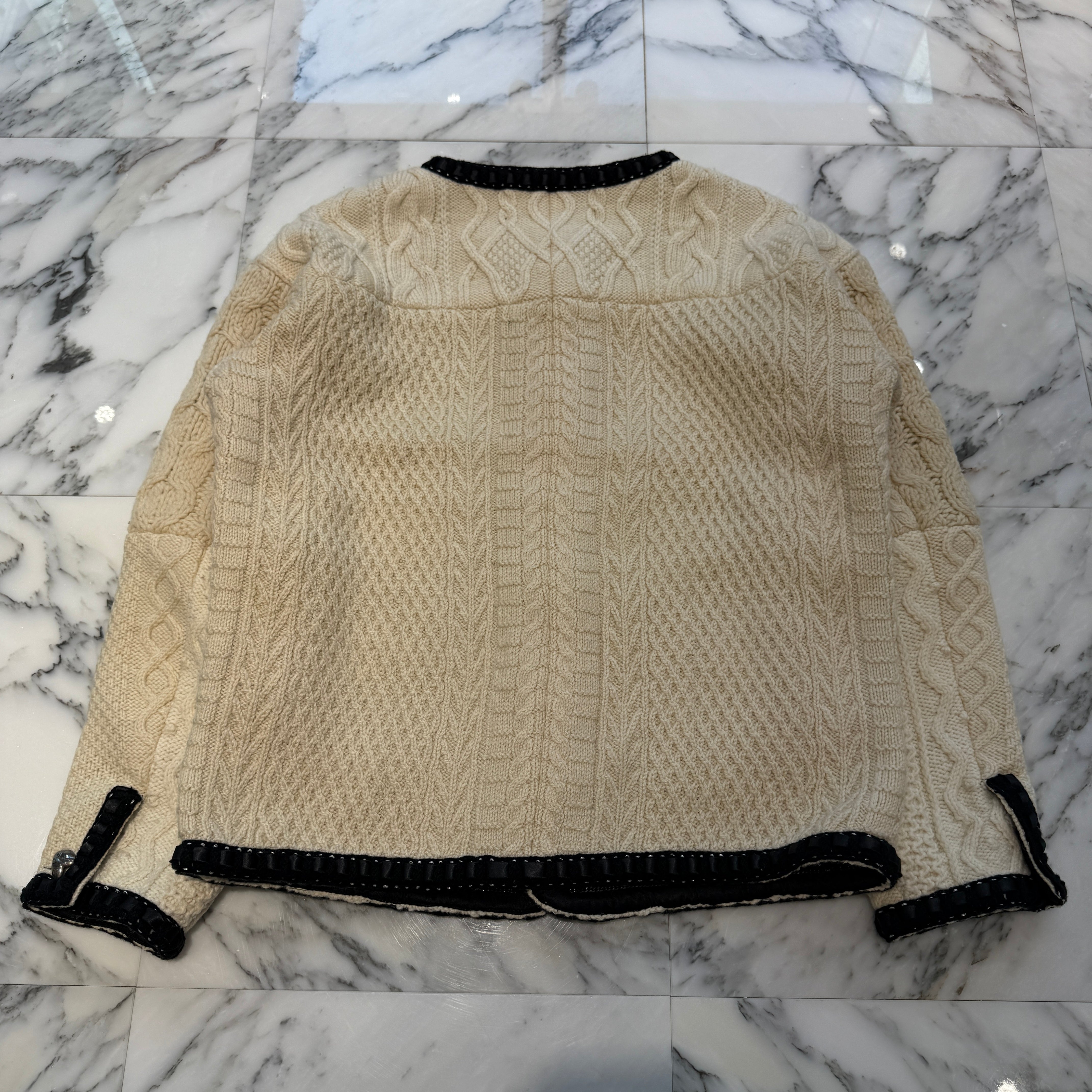 READY MADE 2024AW FISHERMAN KNIT JACKET RE-WO-WH-00-00-262 Size 4 レディーメイド フィッシャーマンニット ジャケット サイズ4