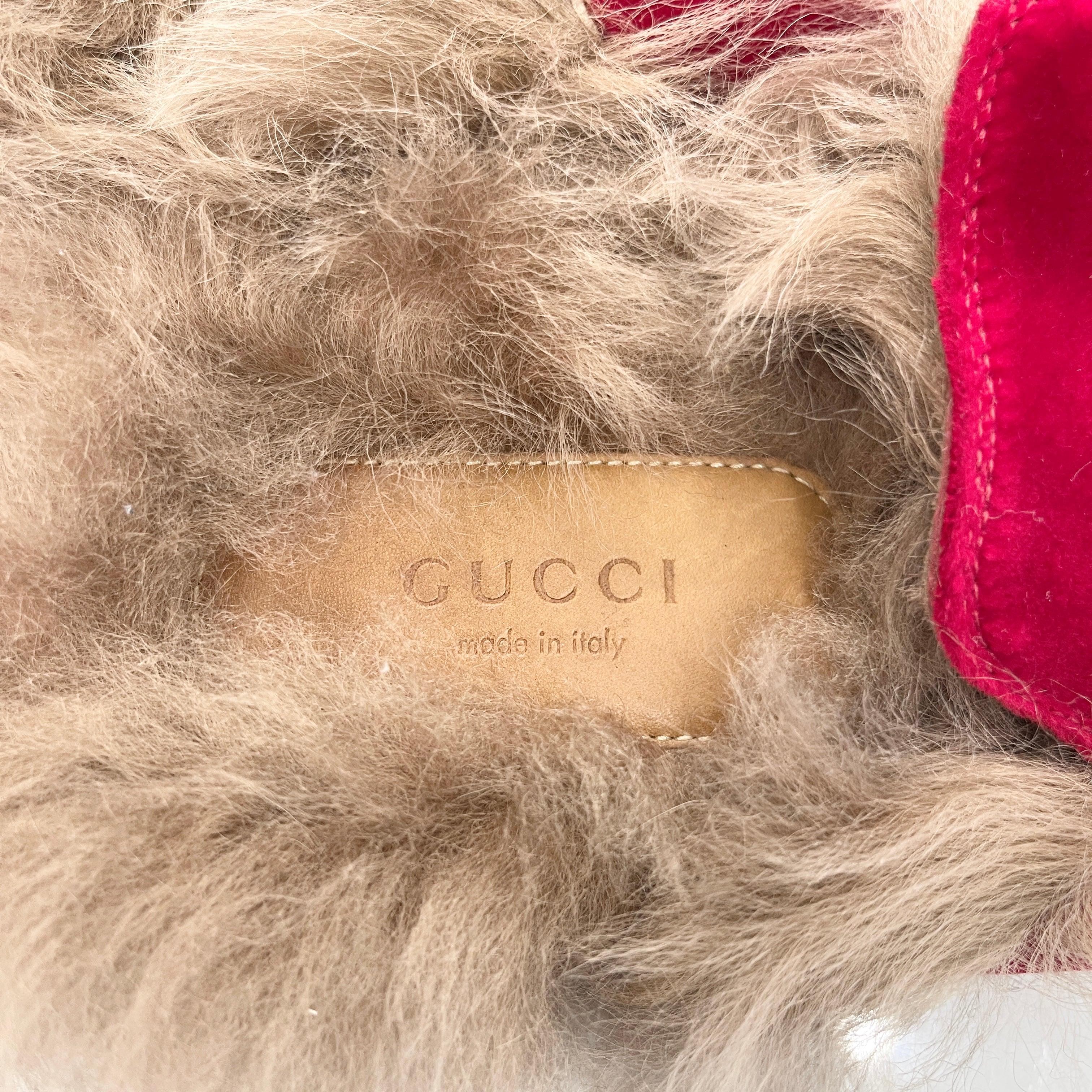 GUCCI 2021AW Princetown Fur Sandals Size 38 グッチ プリンスタウン