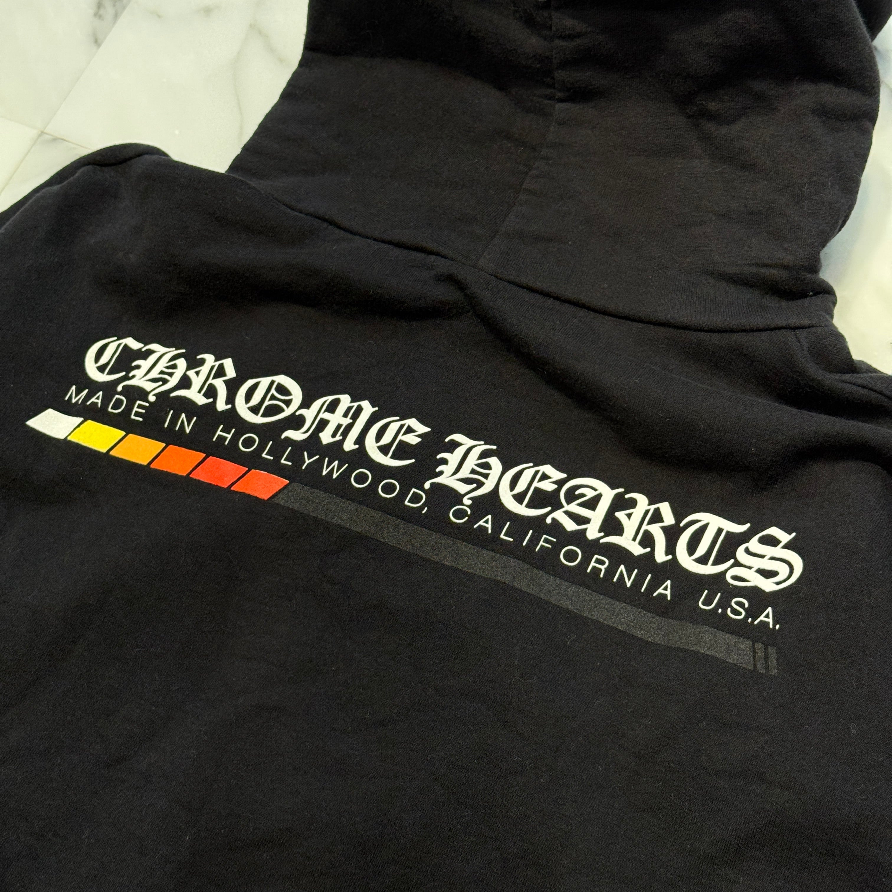 CHROME HEARTS Neon Bar Logo Pullover Hoodie Size L クロムハーツ ネオンバーロゴ プルオーバーフーディー サイズL