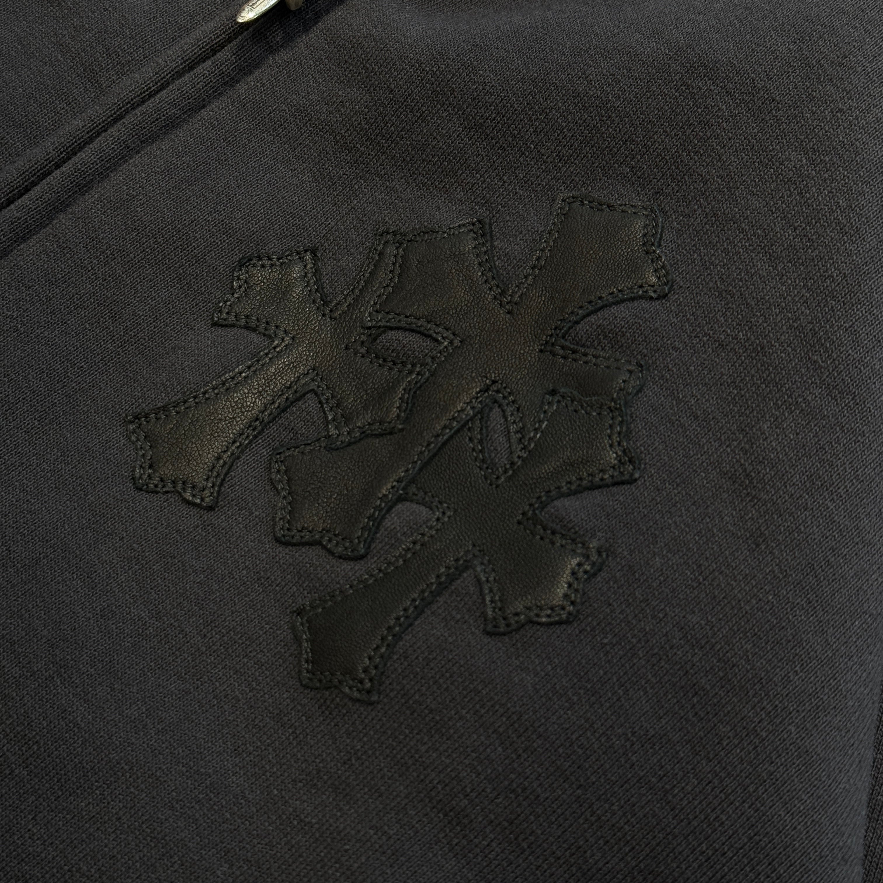 CHROME HEARTS Y NOT 3 Cemetery Cross Patch Zip Up Hoodie Size XL クロムハーツ ワイノット 3セメタリークロスパッチ ジップ アップフーディ サイズXL