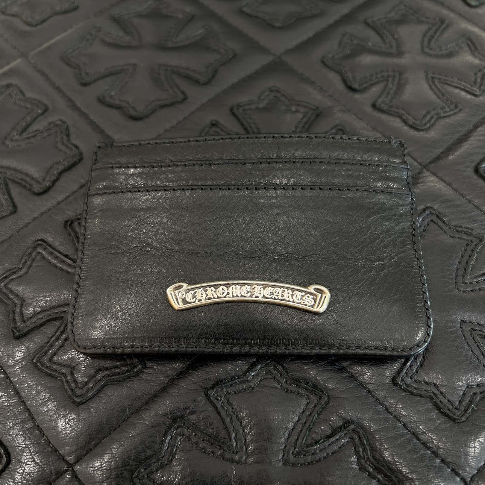 CHROME HEARTS CH Cross Double Side Leather Card Case クロムハーツ CHクロス ダブルサイド レザーカードケース