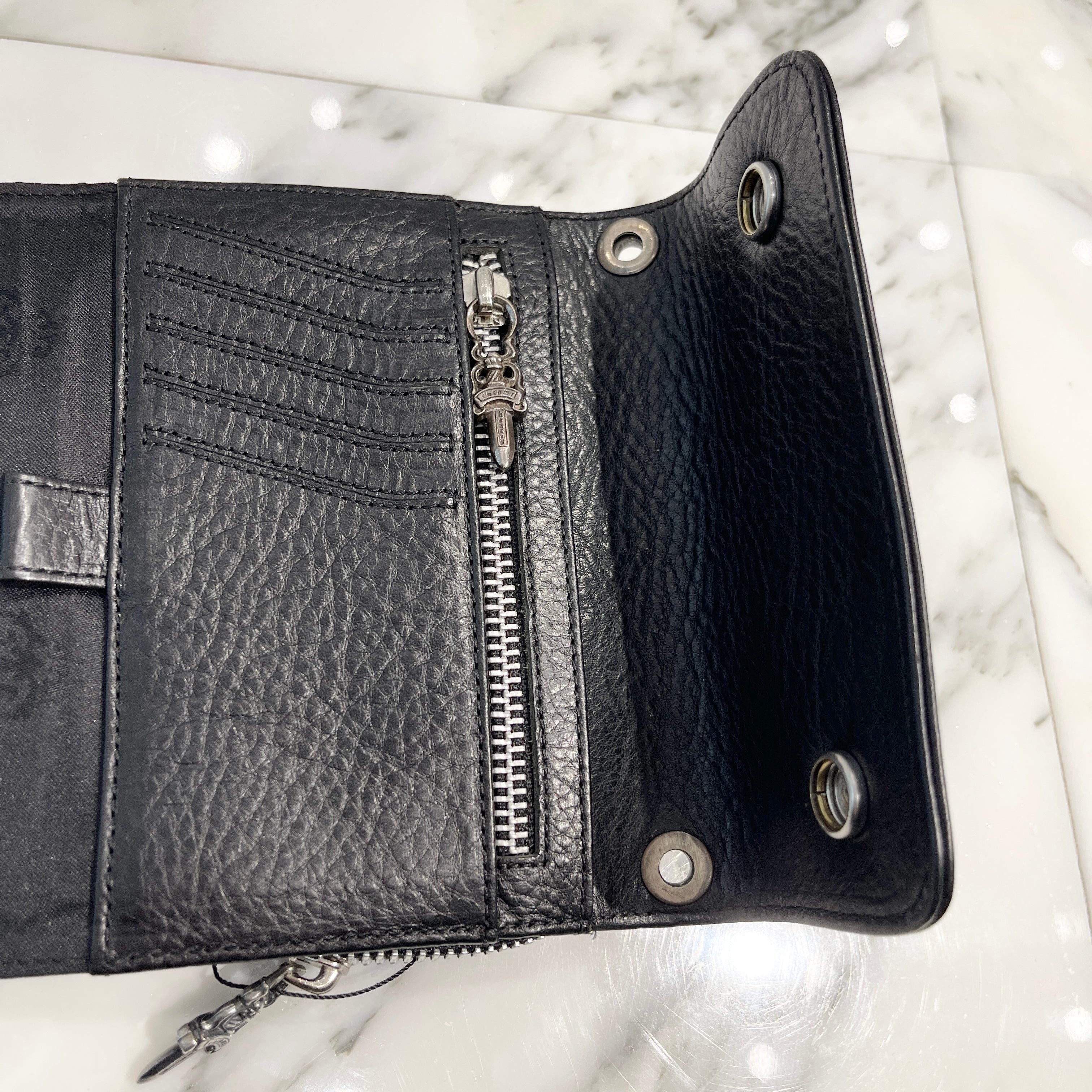 CHROME HEARTS  BIG SPOON Cross Ball Wallet クロムハーツ ビックスプーン クロスボール ウォレット
