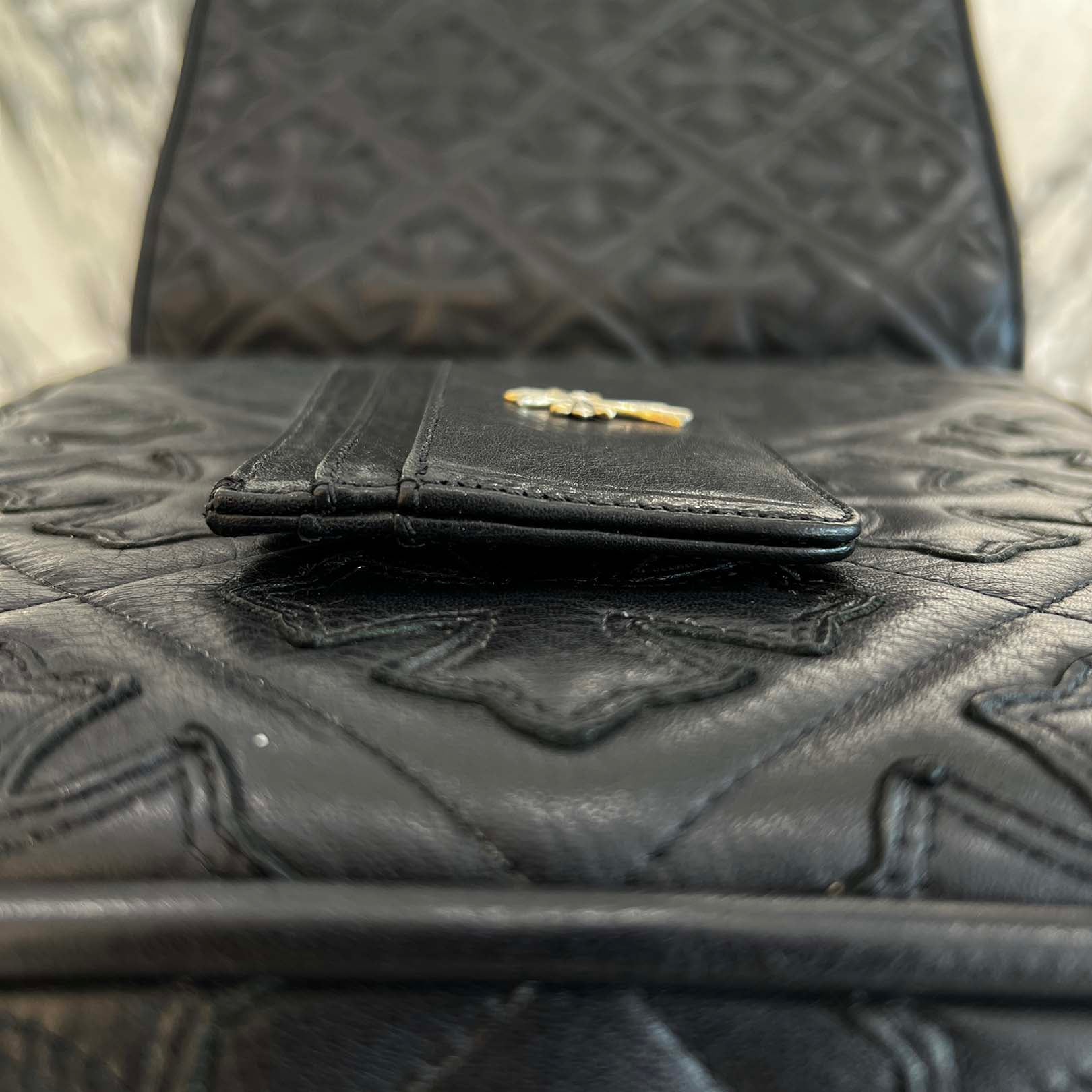 CHROME HEARTS CH Cross Double Side Leather Card Case クロムハーツ CHクロス ダブルサイド レザーカードケース