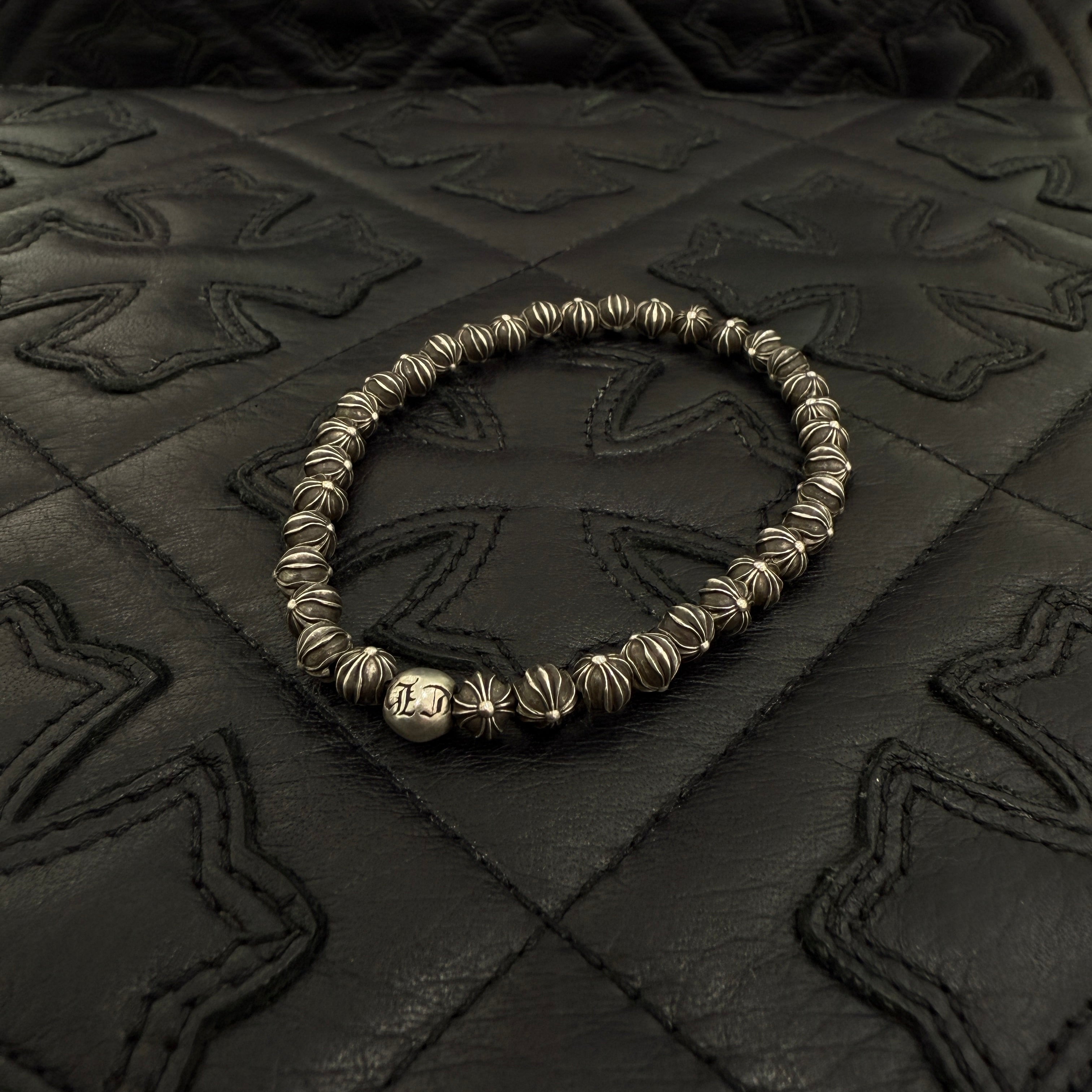 CHROME HEARTS Cross Ball BEAD Bracelet クロムハーツ クロスボール ビーズ ブレスレット