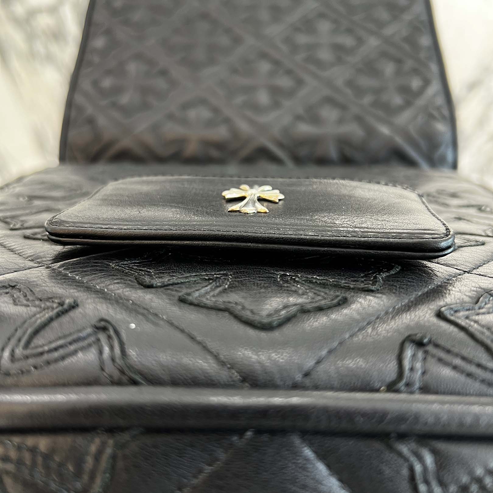 CHROME HEARTS CH Cross Double Side Leather Card Case クロムハーツ CHクロス ダブルサイド レザーカードケース