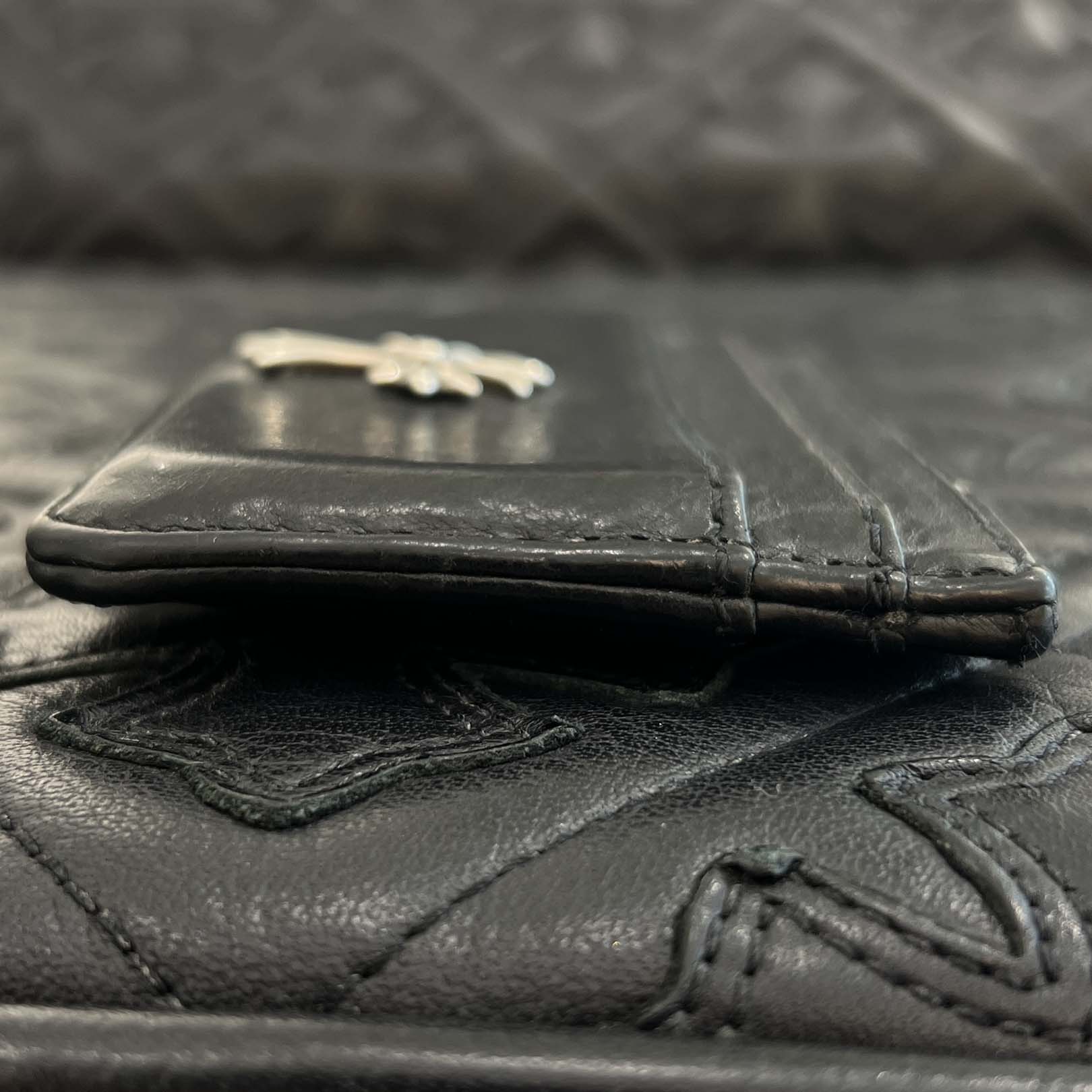 CHROME HEARTS CH Cross Double Side Leather Card Case クロムハーツ CHクロス ダブルサイド レザーカードケース