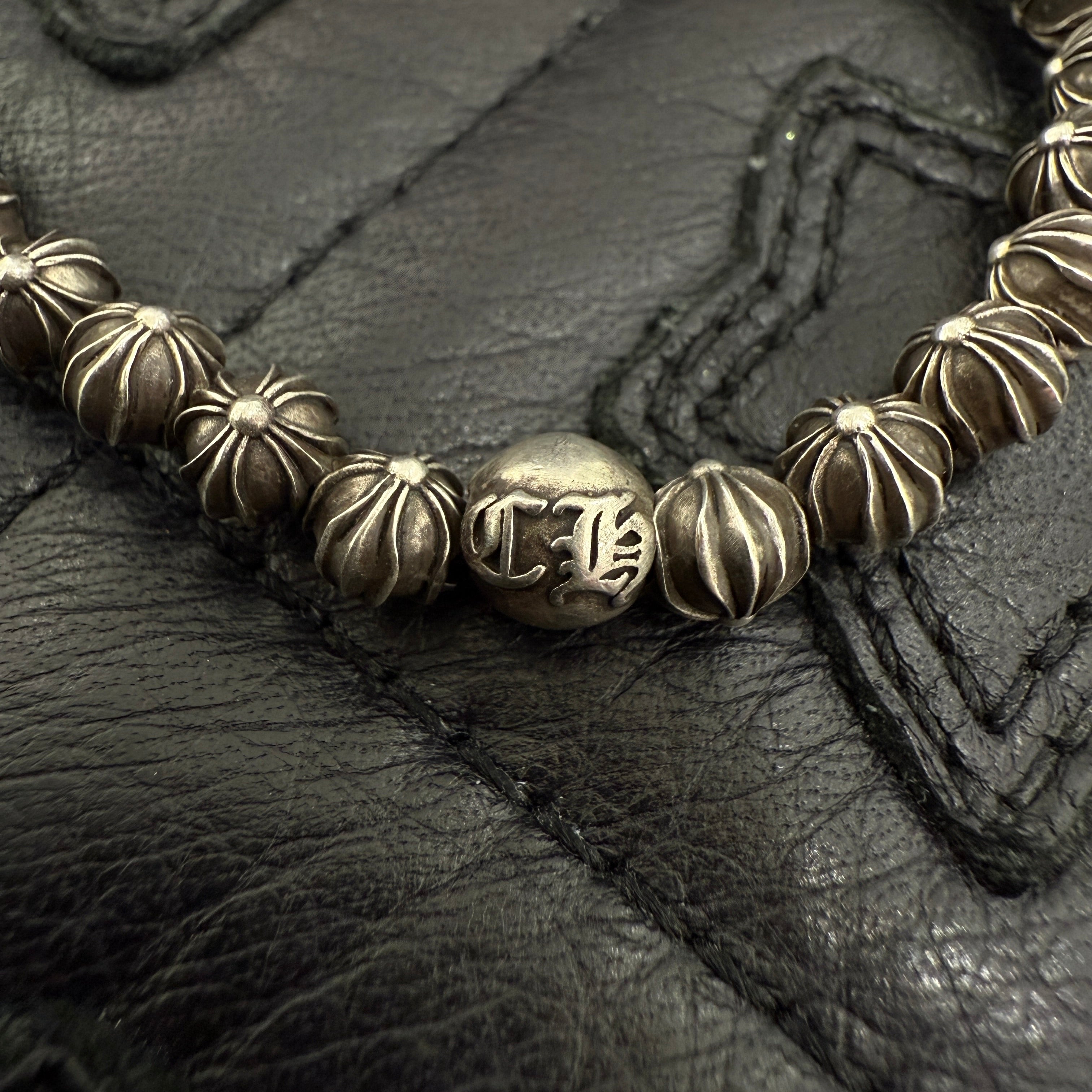 CHROME HEARTS Cross Ball BEAD Bracelet クロムハーツ クロスボール ビーズ ブレスレット