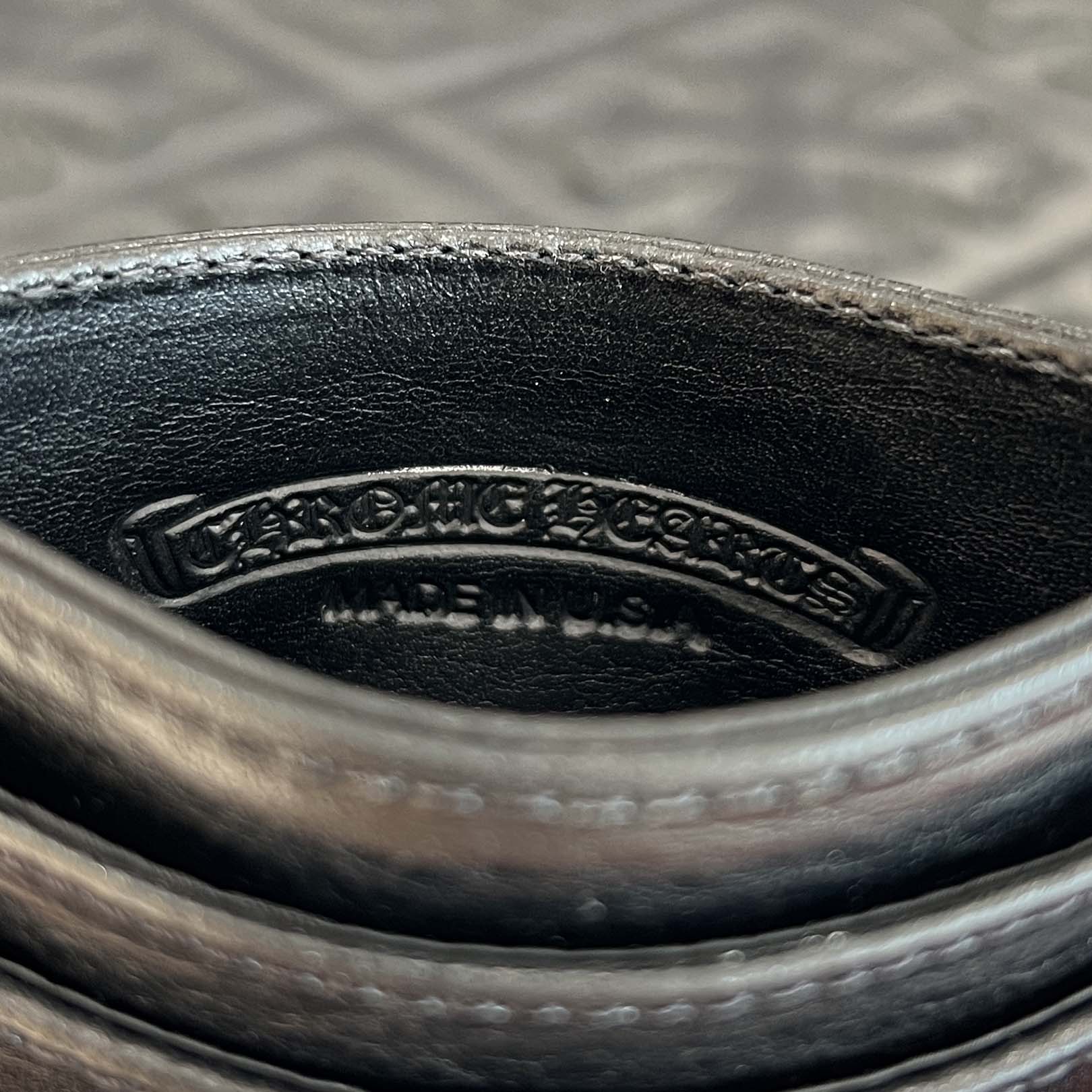 CHROME HEARTS CH Cross Double Side Leather Card Case クロムハーツ CHクロス ダブルサイド レザーカードケース