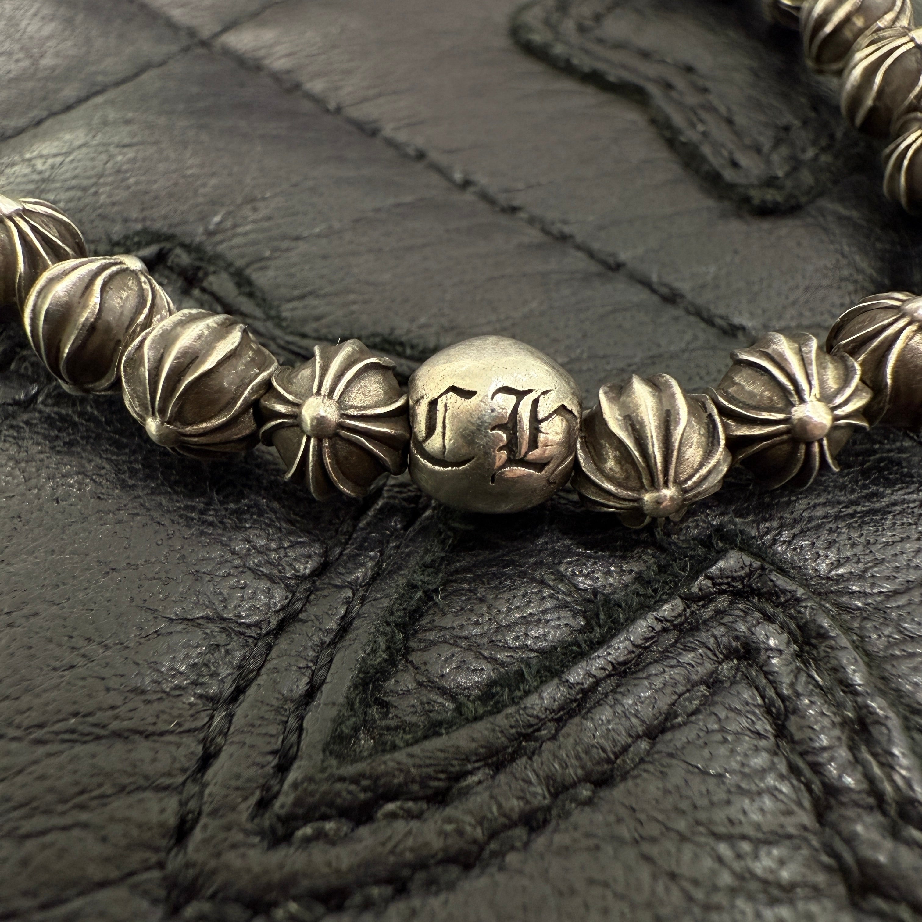 CHROME HEARTS Cross Ball BEAD Bracelet クロムハーツ クロスボール ビーズ ブレスレット