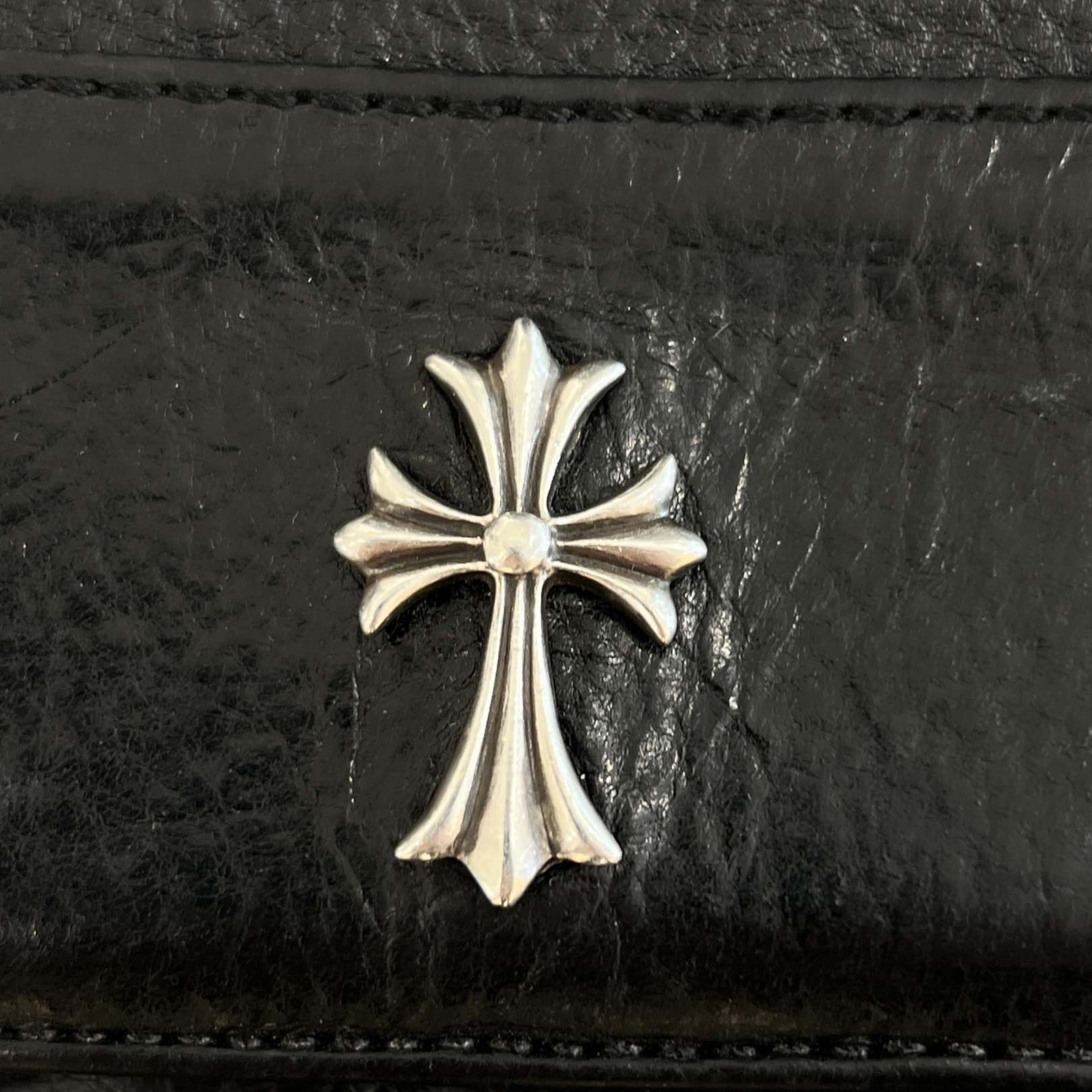 CHROME HEARTS CH Cross Double Side Leather Card Case クロムハーツ CHクロス ダブルサイド レザーカードケース