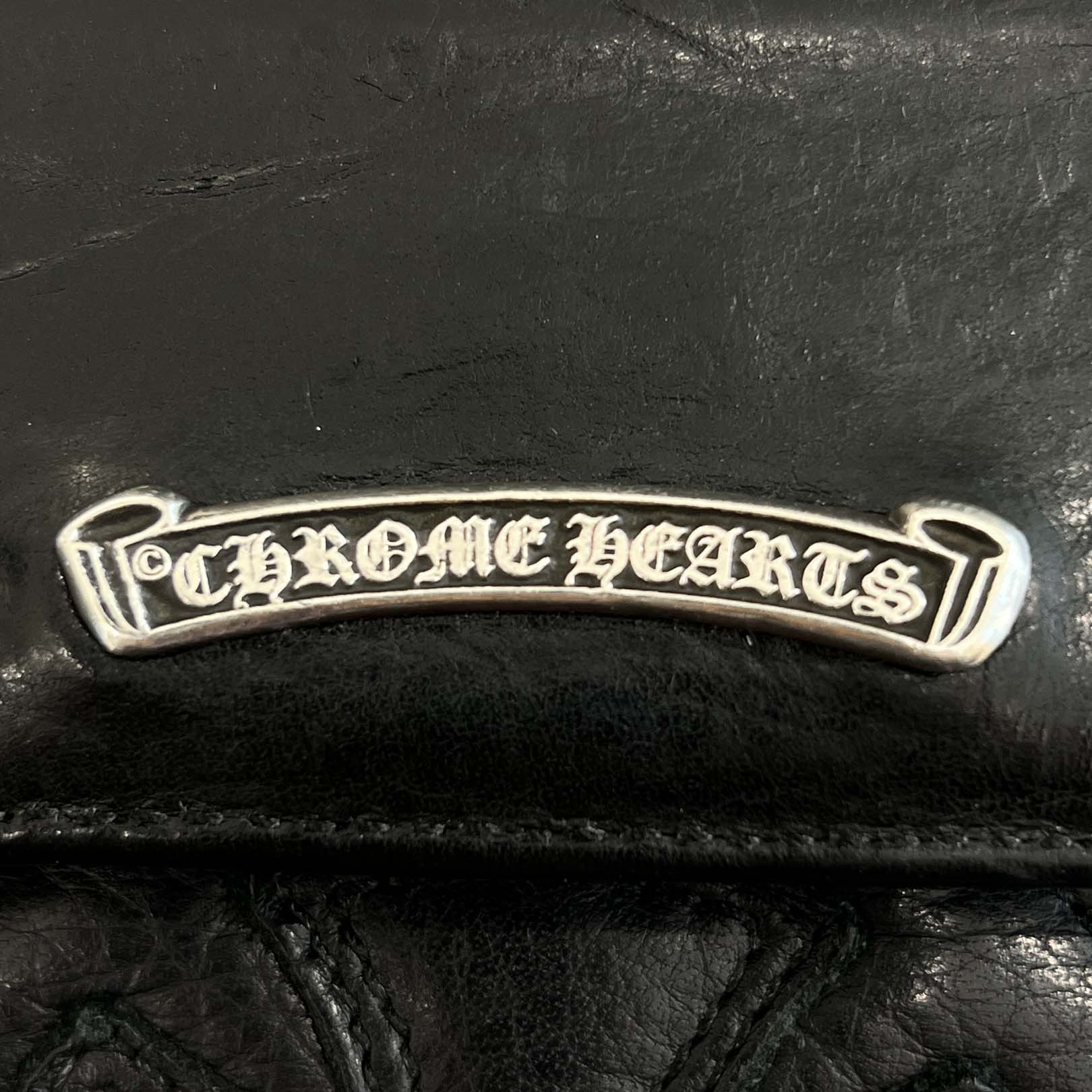 CHROME HEARTS CH Cross Double Side Leather Card Case クロムハーツ CHクロス ダブルサイド レザーカードケース