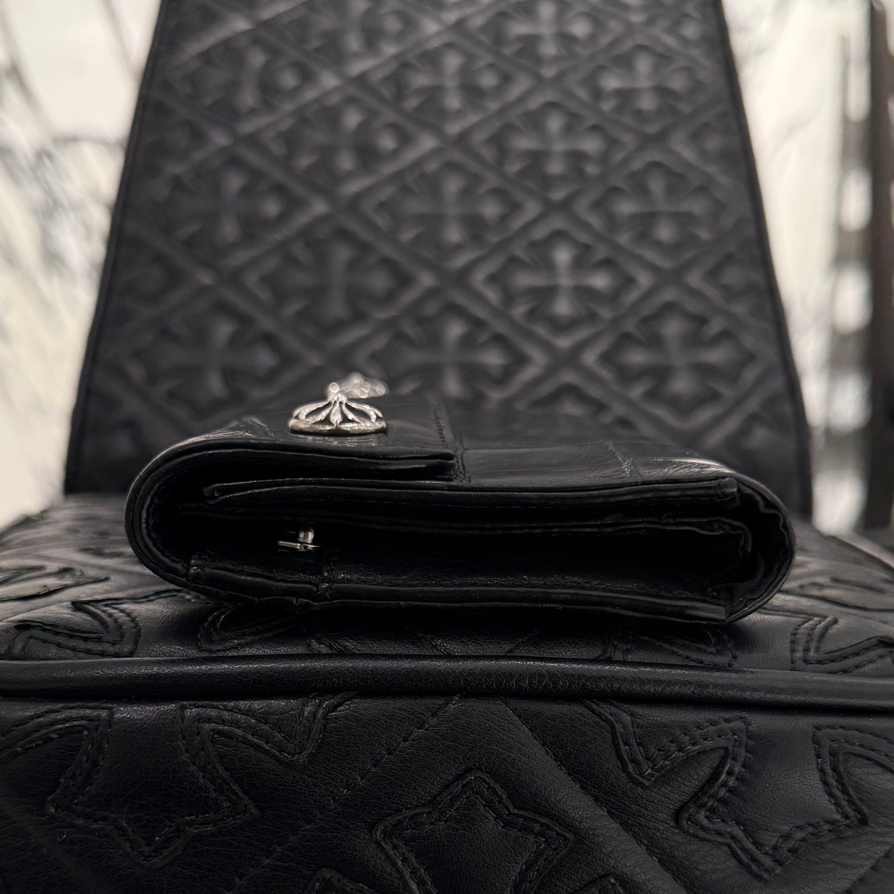 CHROME HEARTS Alligator Leather Wave Cross Ball Wallet クロムハーツ アリゲーターレザー ウェーブ クロスボール ウォレット