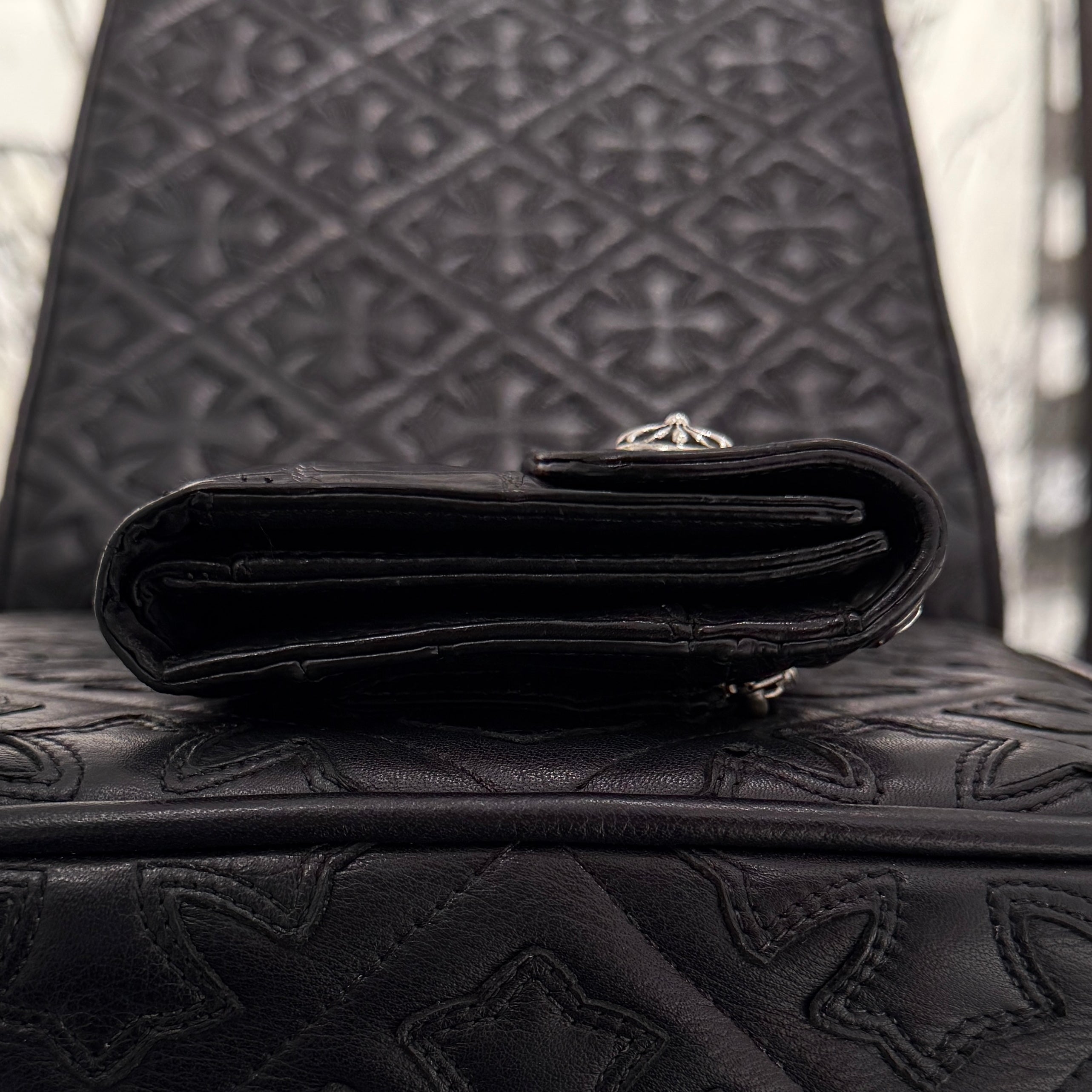 CHROME HEARTS Alligator Leather Wave Cross Ball Wallet クロムハーツ アリゲーターレザー ウェーブ クロスボール ウォレット