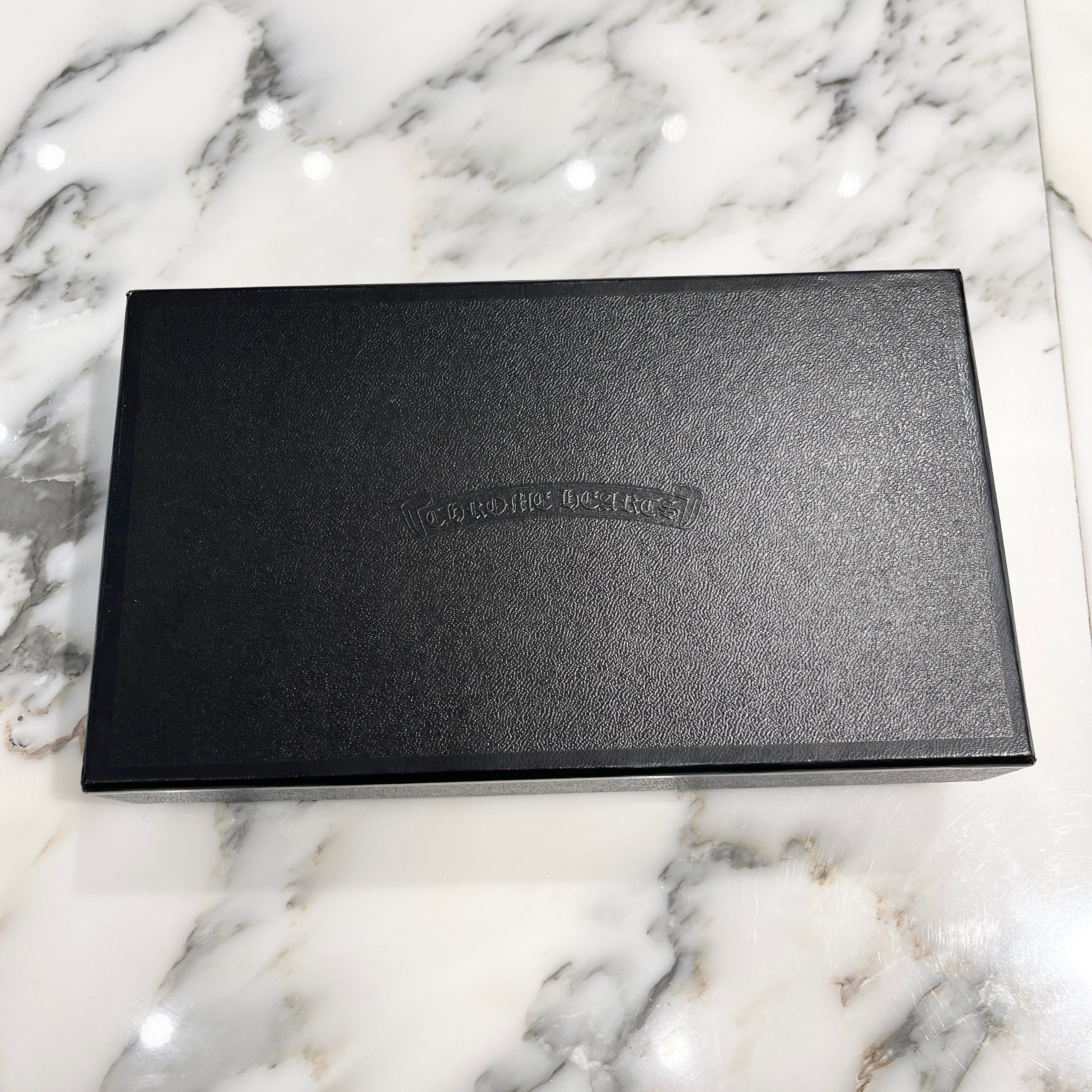 CHROME HEARTS Filigree Plus Leather Patch Round Zip Wallet クロムハーツ フィリグリープラス レザーパッチ ウォレット