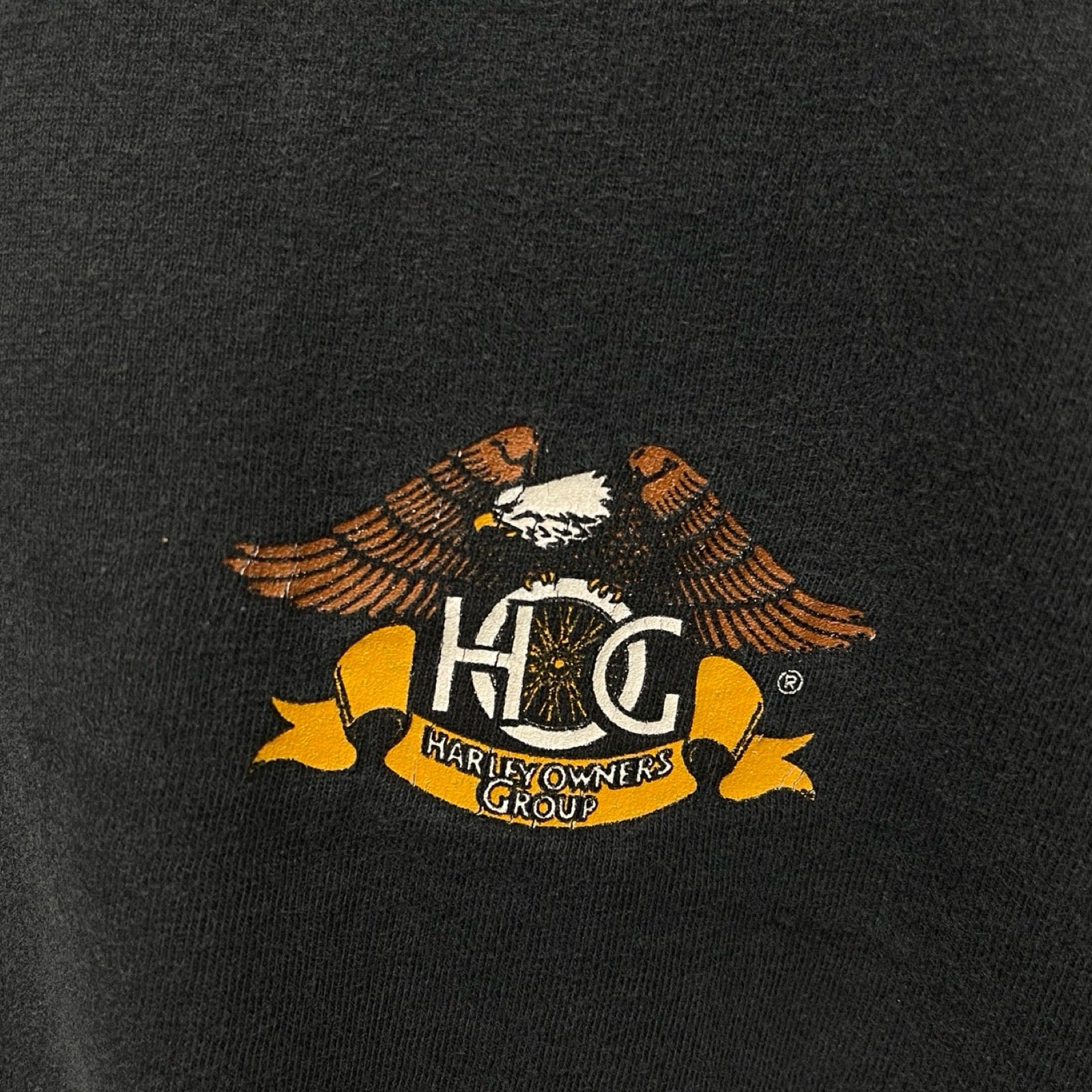 Vintage 00's Harley-Davidson "MOTOR CITY CHAPTER" Harley Owners Group L/S Tee Size XL