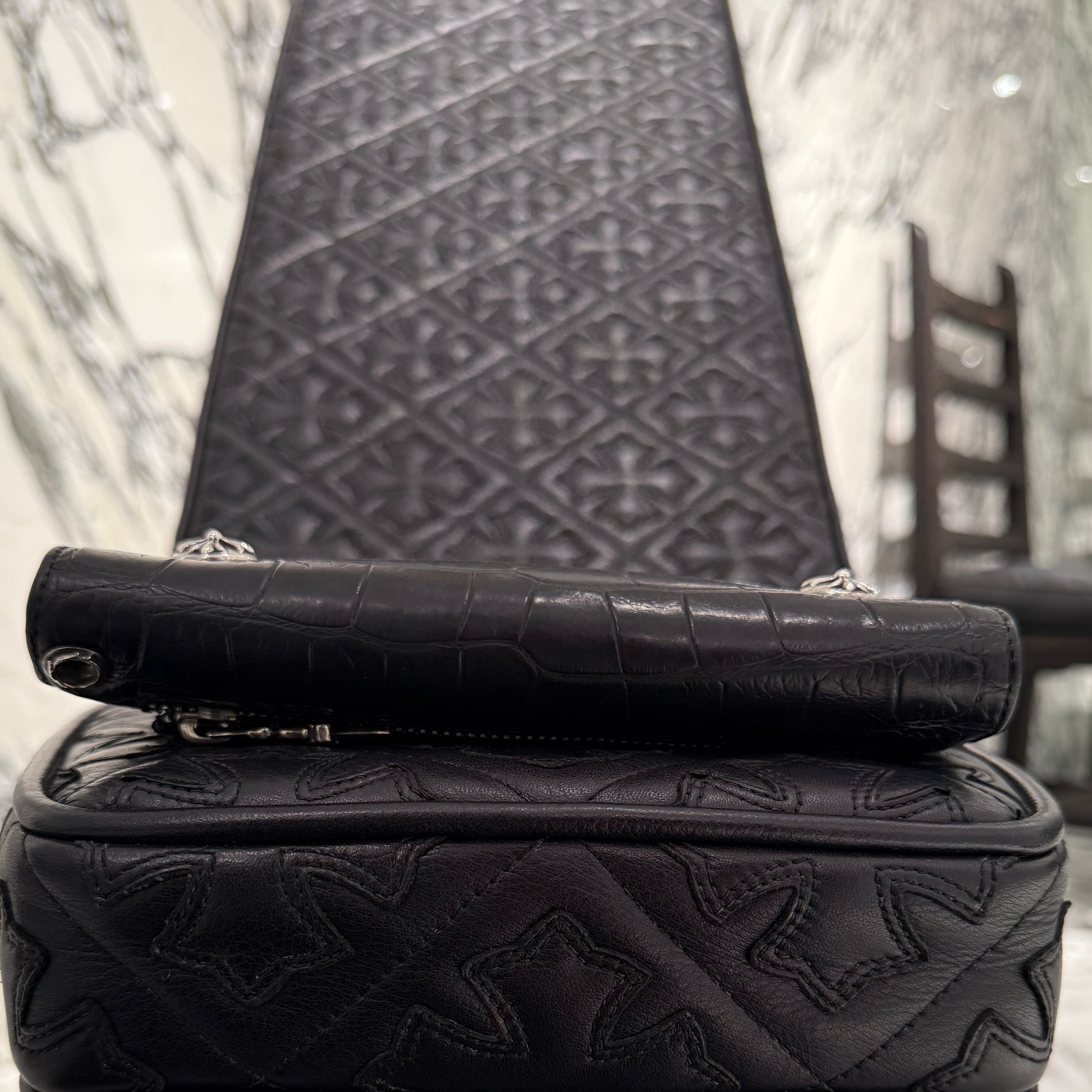CHROME HEARTS Alligator Leather Wave Cross Ball Wallet クロムハーツ アリゲーターレザー ウェーブ クロスボール ウォレット