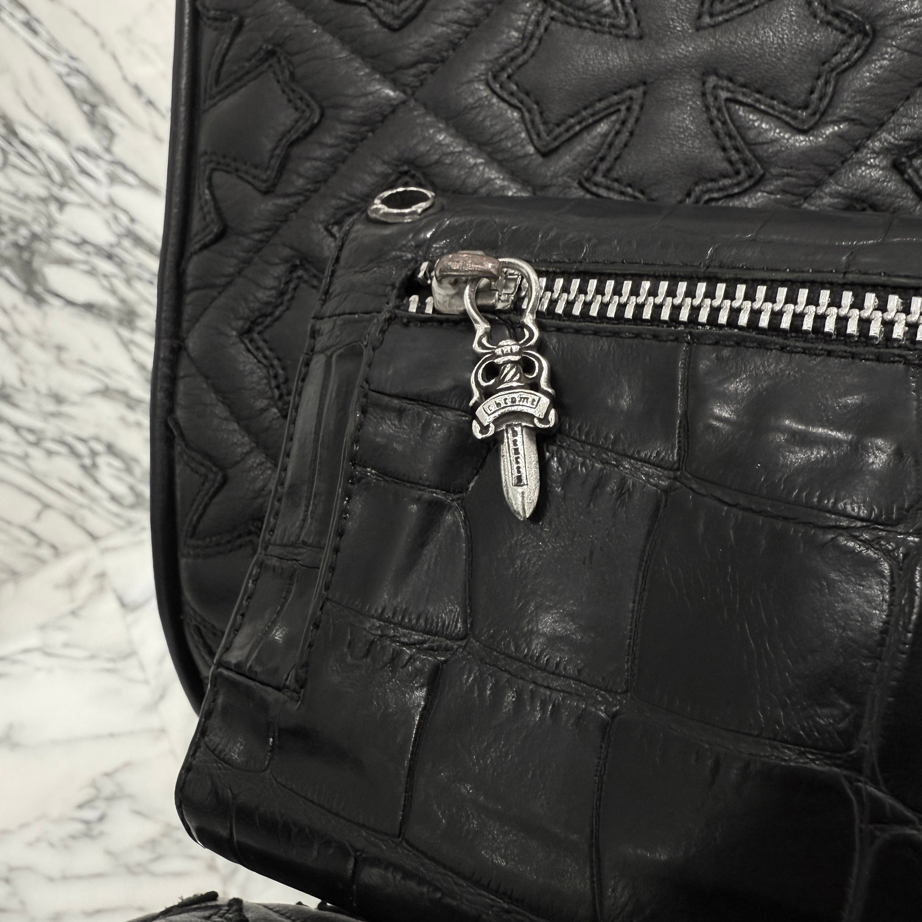 CHROME HEARTS Alligator Leather Wave Cross Ball Wallet クロムハーツ アリゲーターレザー ウェーブ クロスボール ウォレット