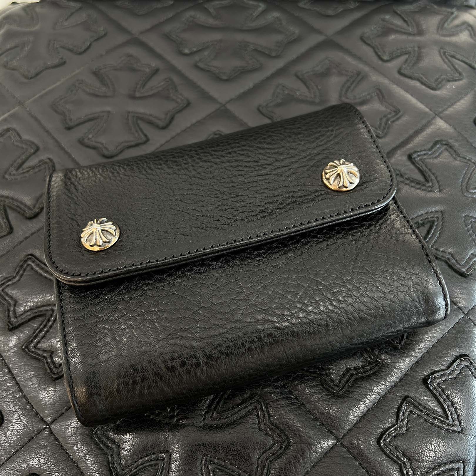 CHROME HEARTS Wave Mini Cross Ball Wallet クロムハーツ ウェーブ ミニ クロスボール ウォレット