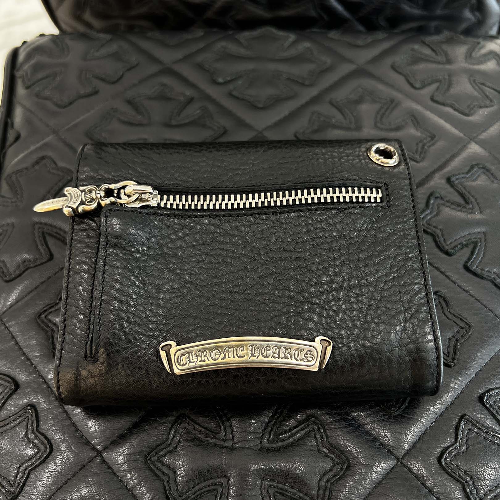 CHROME HEARTS Wave Mini Cross Ball Wallet クロムハーツ ウェーブ ミニ クロスボール ウォレット