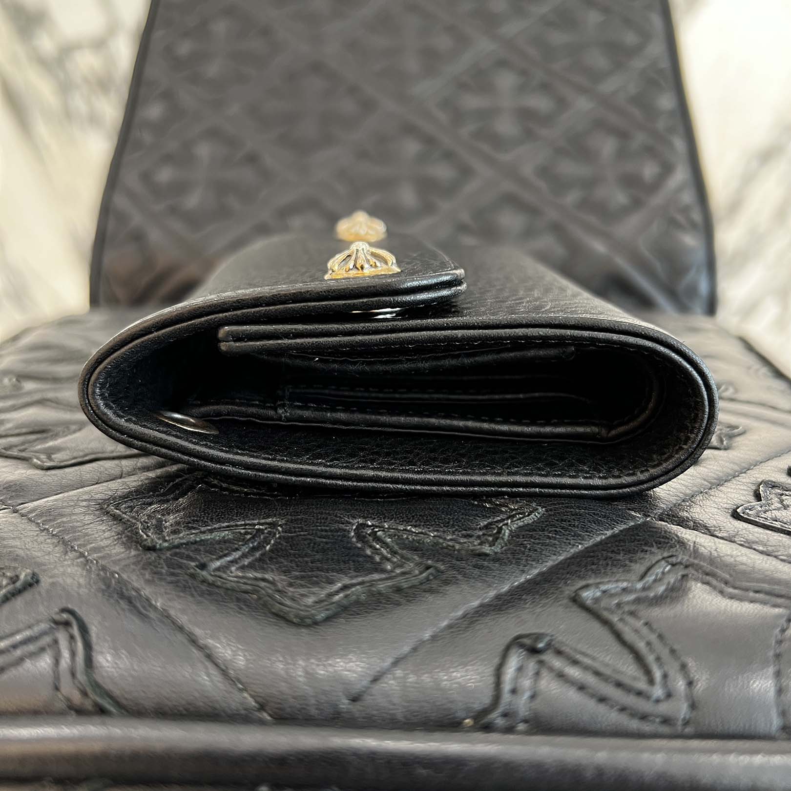 CHROME HEARTS Wave Mini Cross Ball Wallet クロムハーツ ウェーブ ミニ クロスボール ウォレット